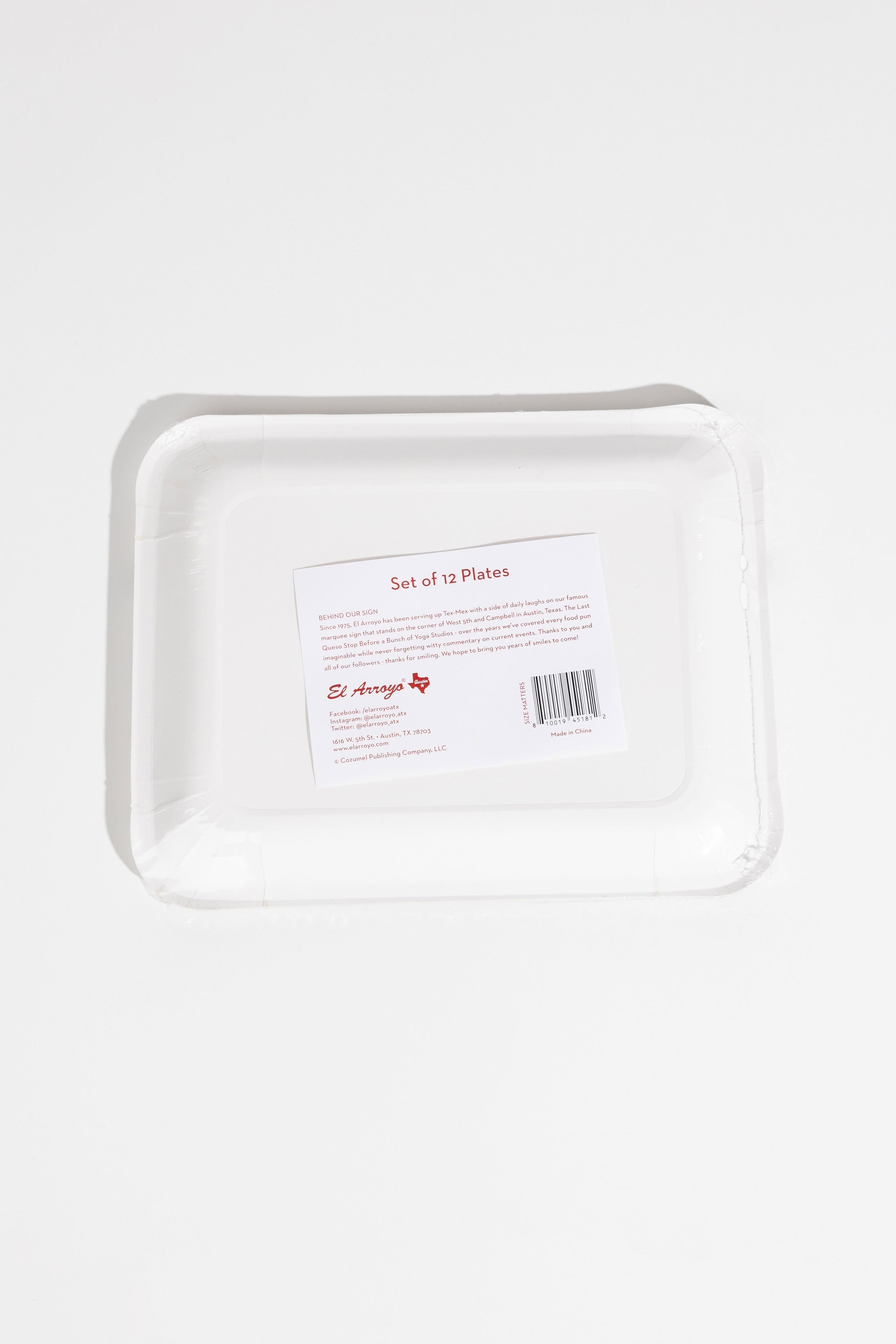 Party Plates (Pack of 12) - Size Matters