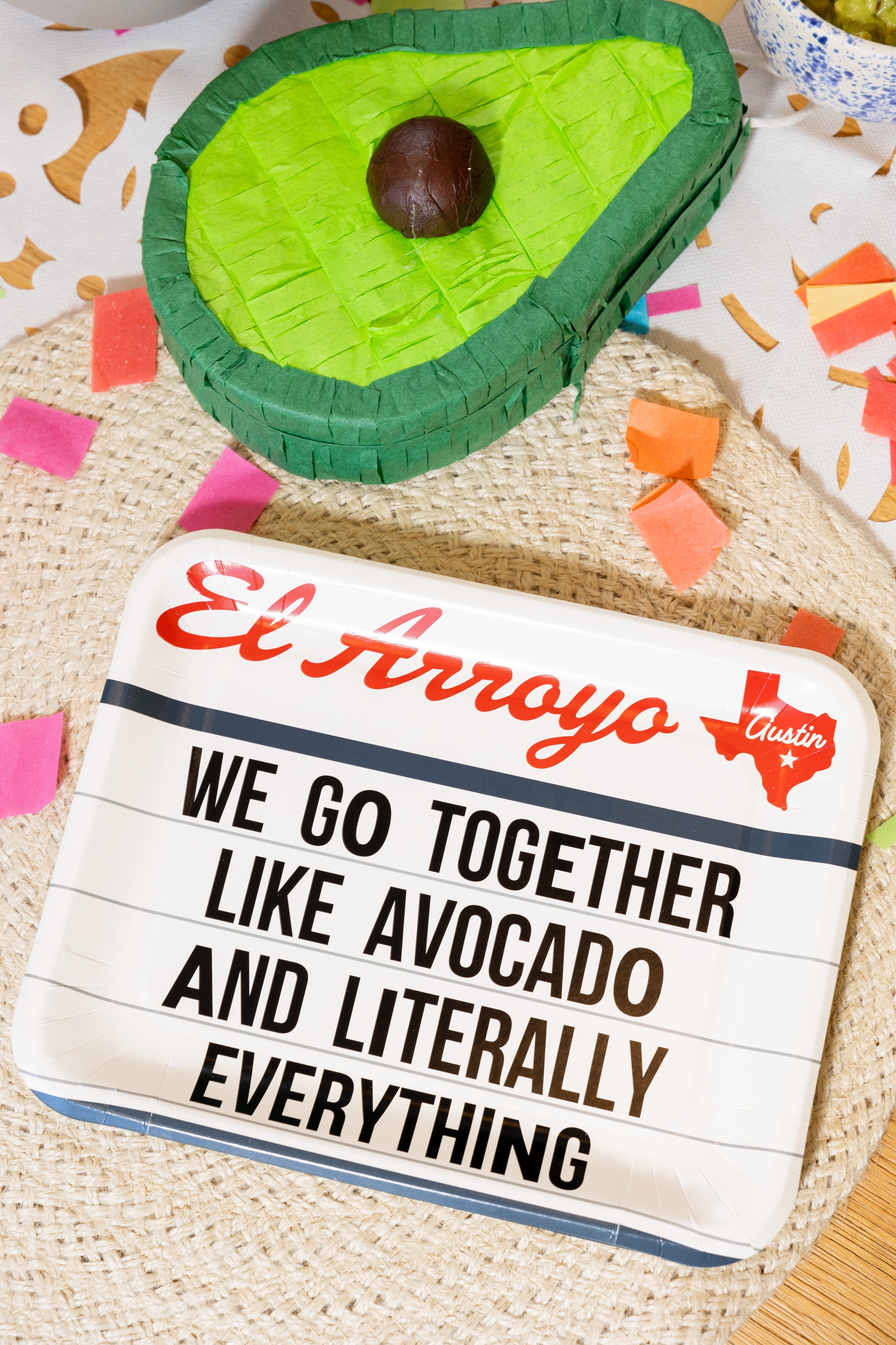 Party Plates (Pack of 12) - Avocado and Everything