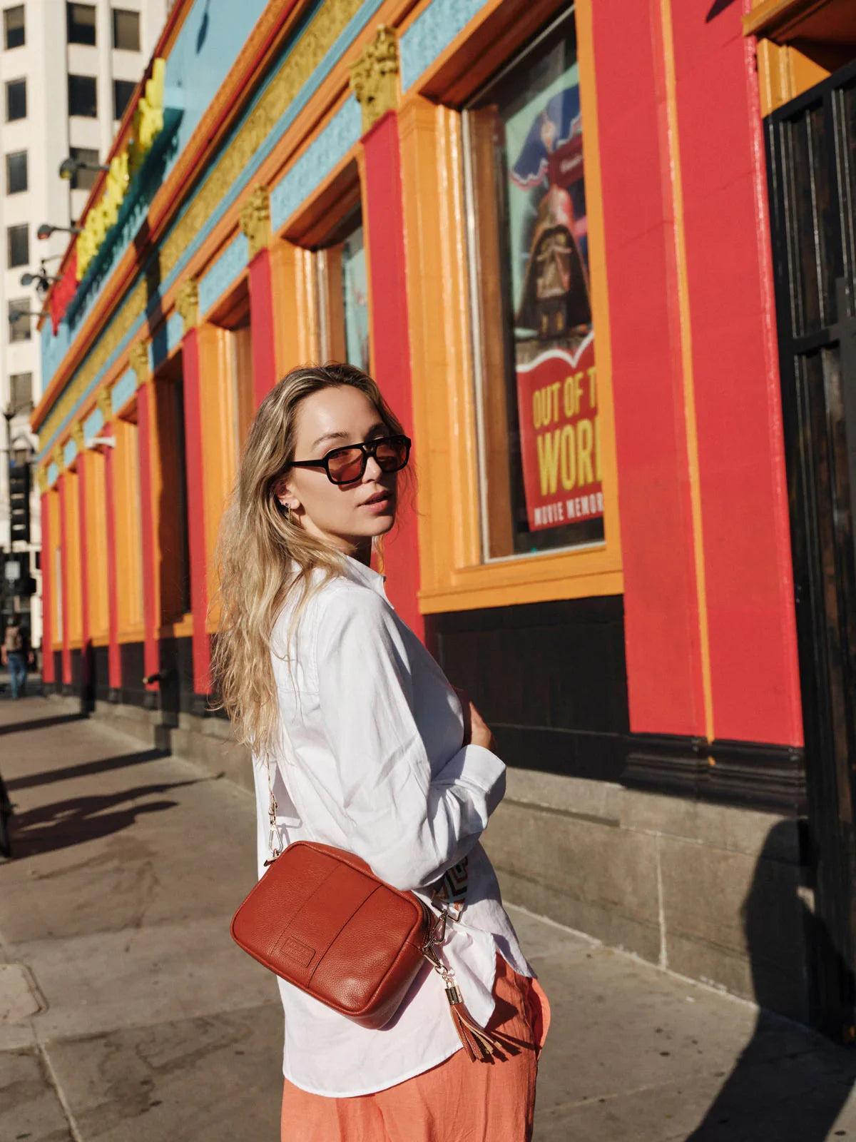 Pom Pom London City Bag Burnt Orange