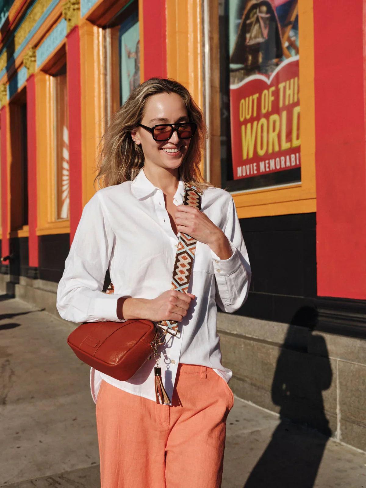 Pom Pom London City Bag Burnt Orange