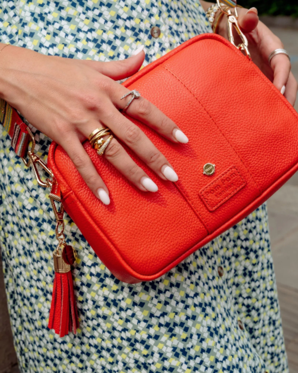 Pom Pom London City Bag Central Line Red