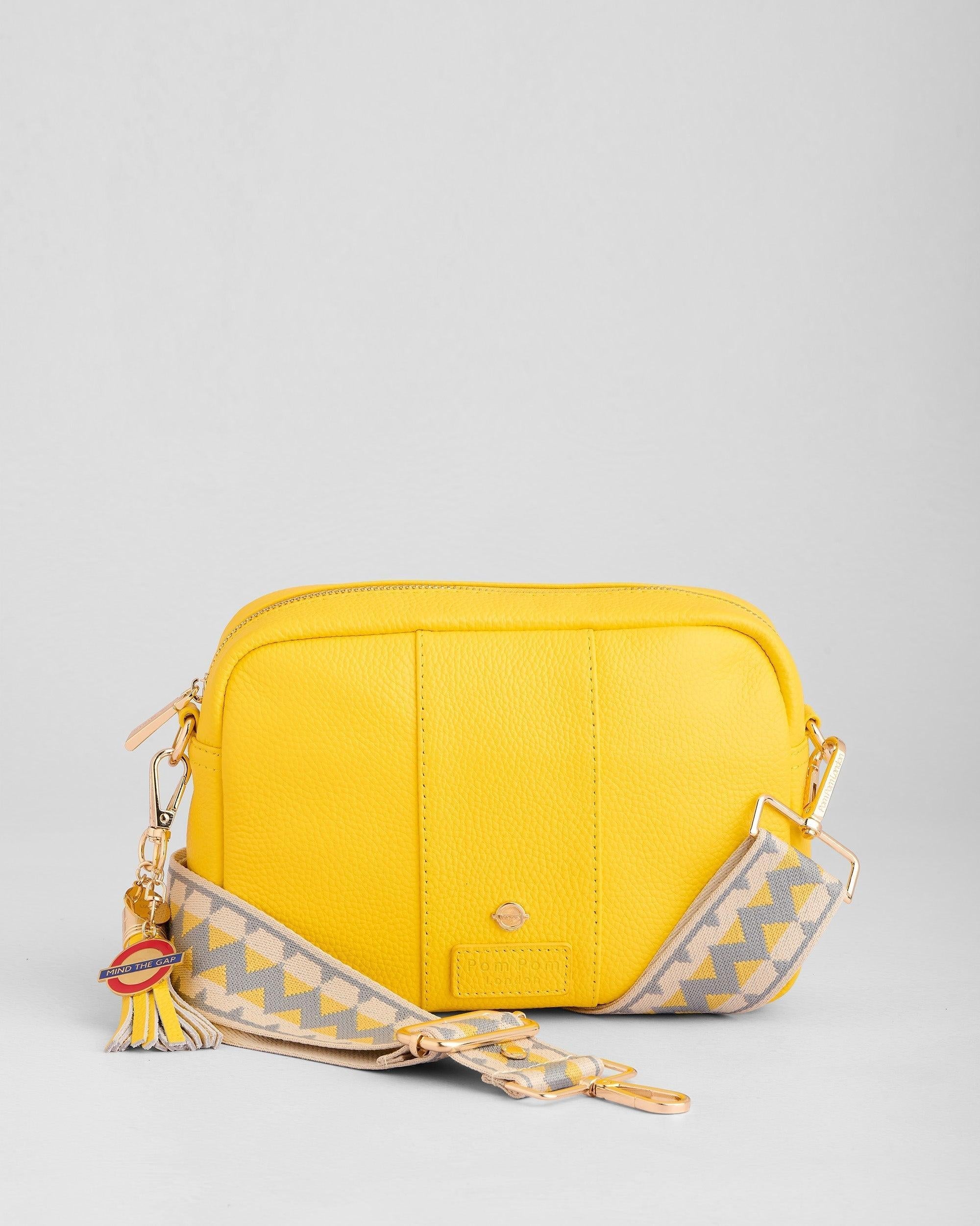 Pom Pom London City Bag Circle Line Yellow