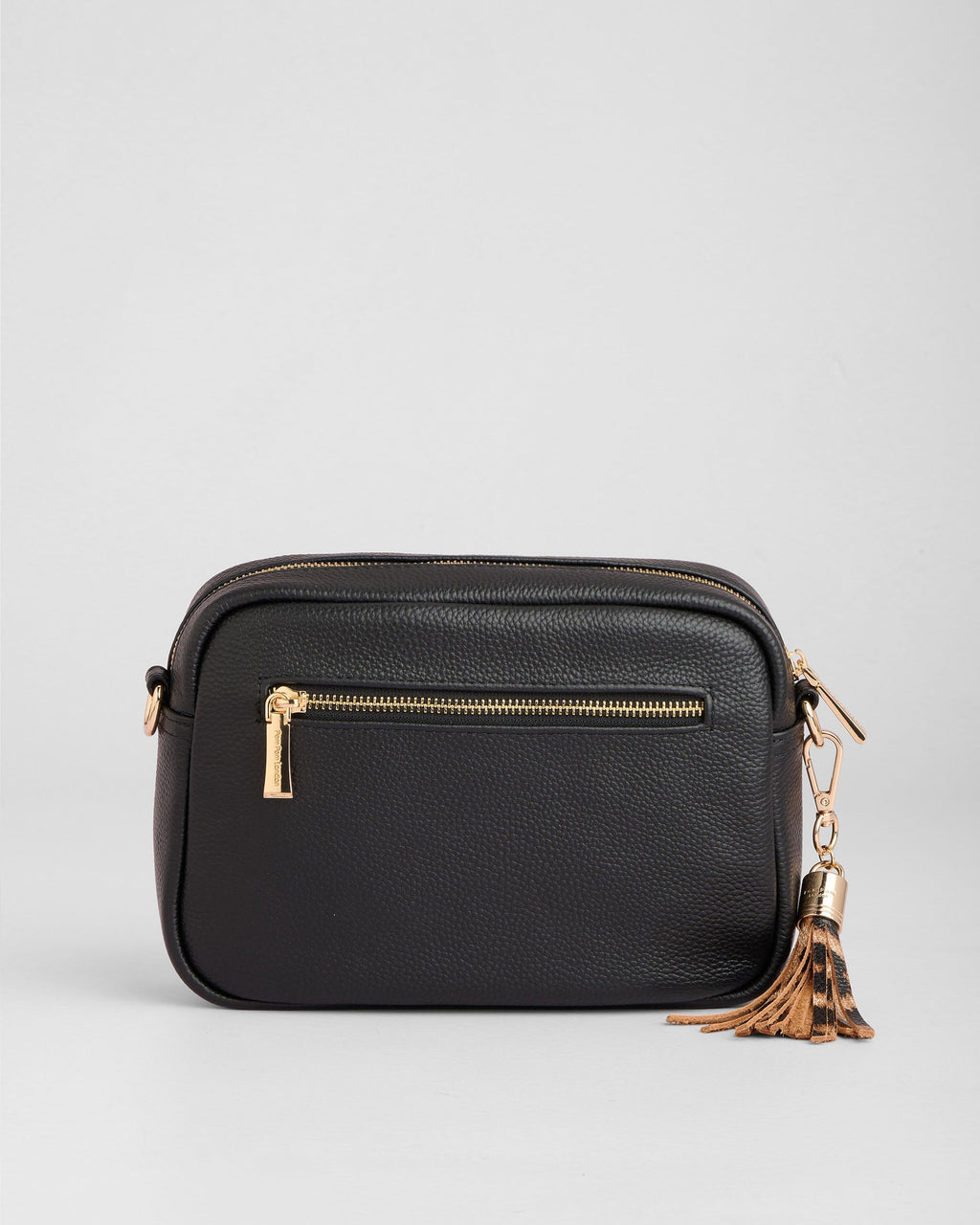 Pom Pom London City Bag Leopard Print Black