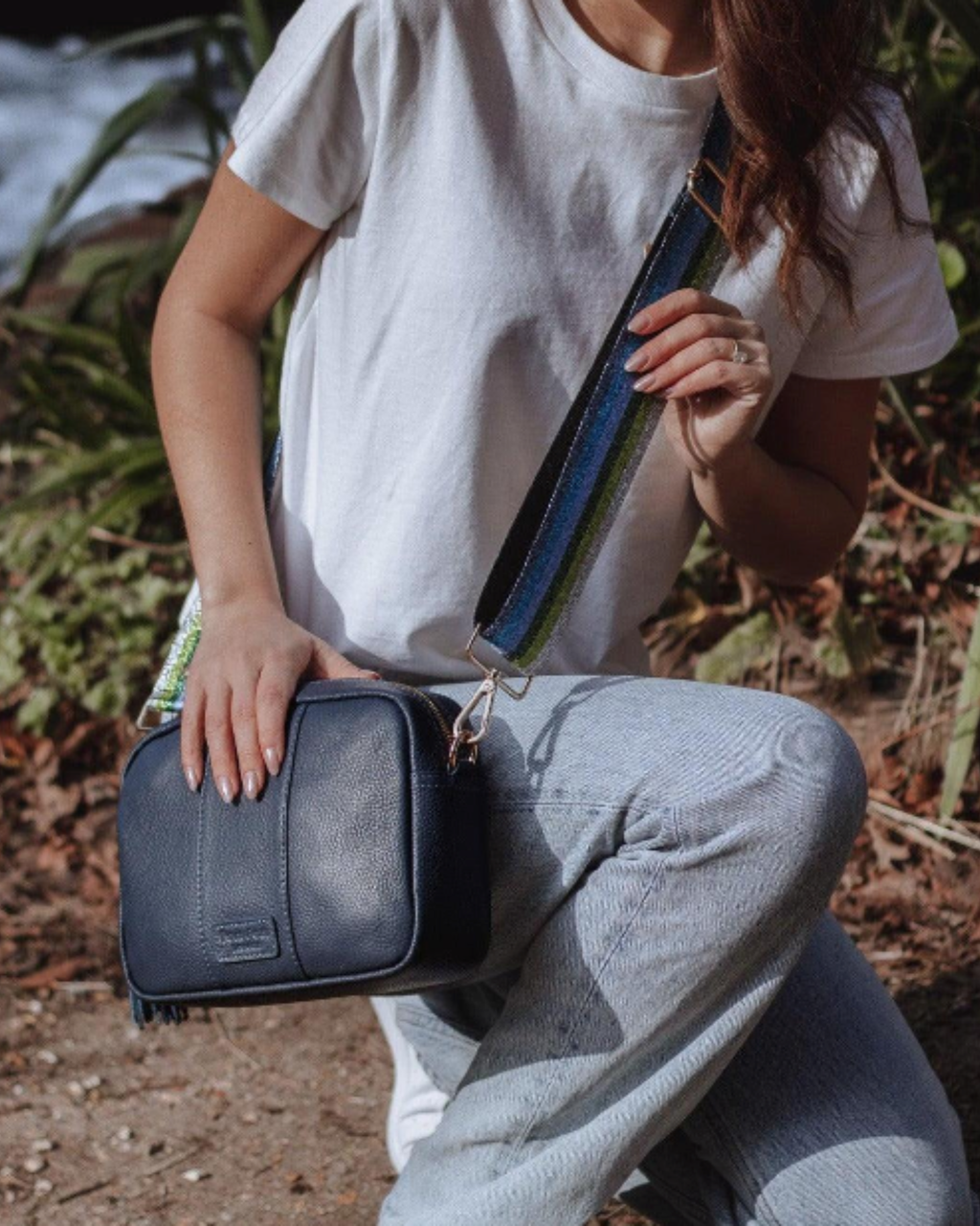 Pom Pom London City Bag Navy