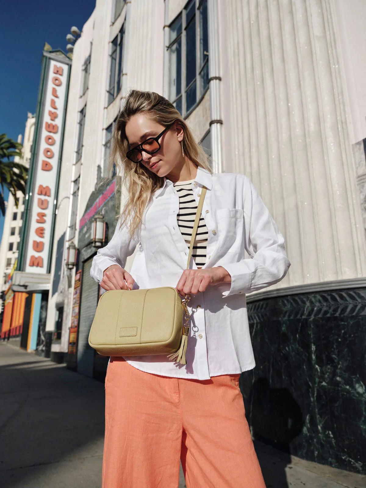 Pom Pom London City Bag Pale Fern