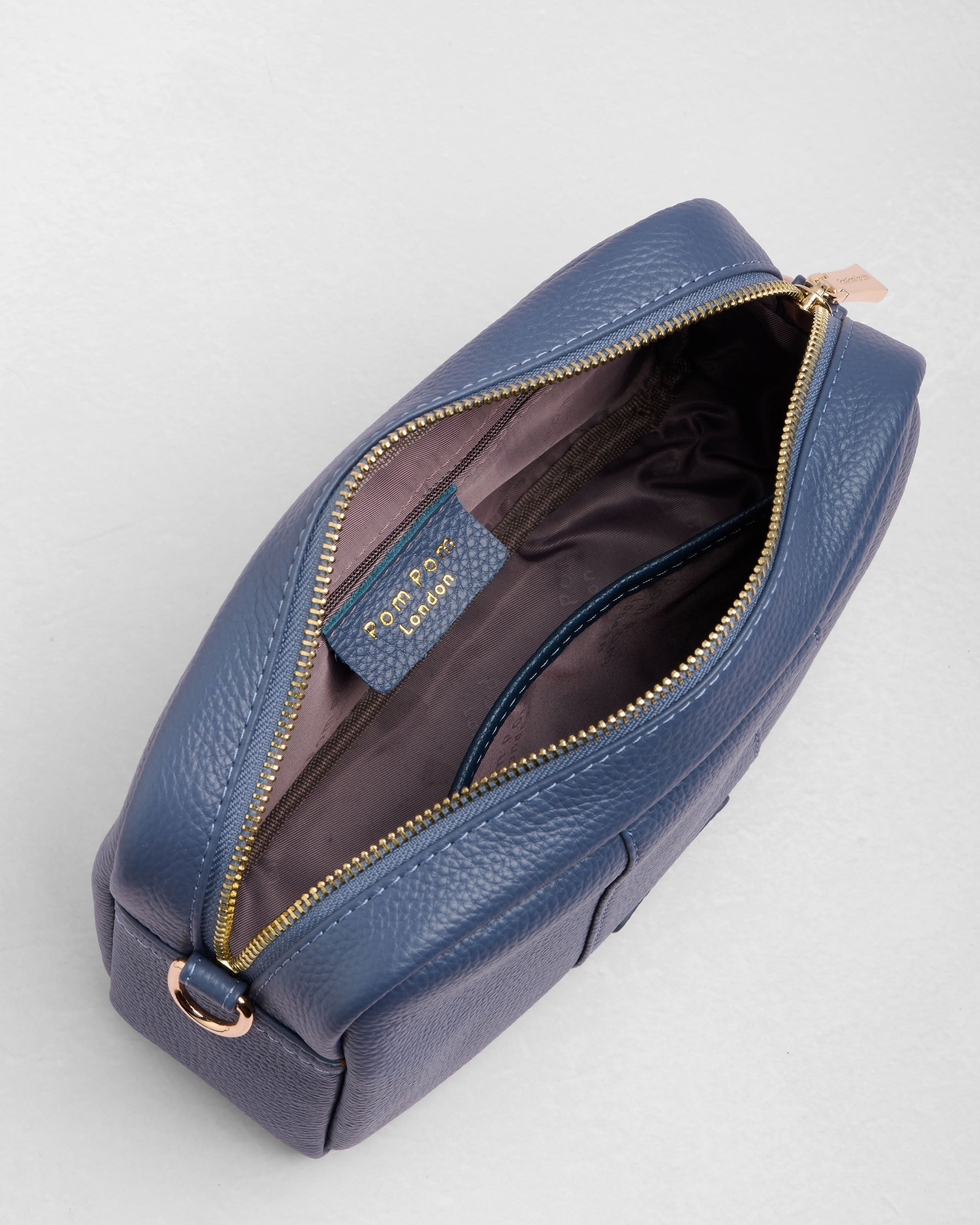 Pom Pom London City Bag Slate Blue