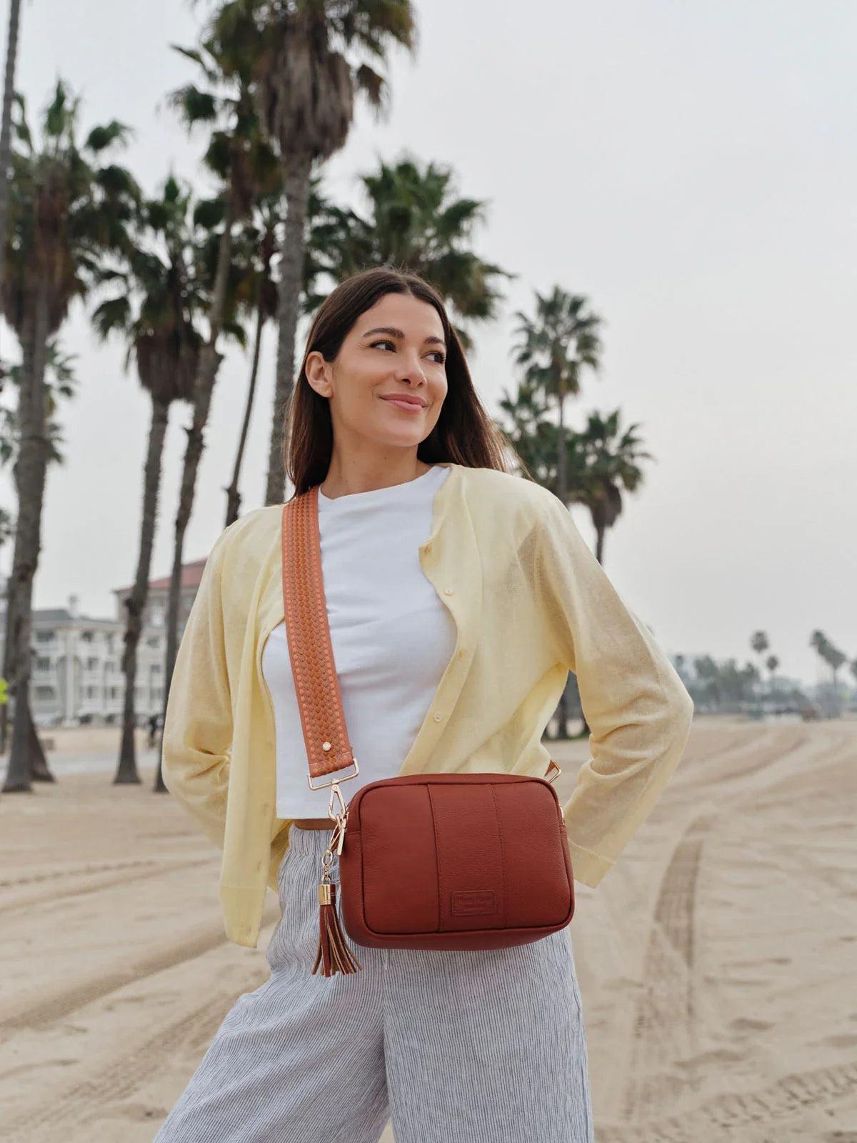 Pom Pom London City Duo Bag Burnt Orange