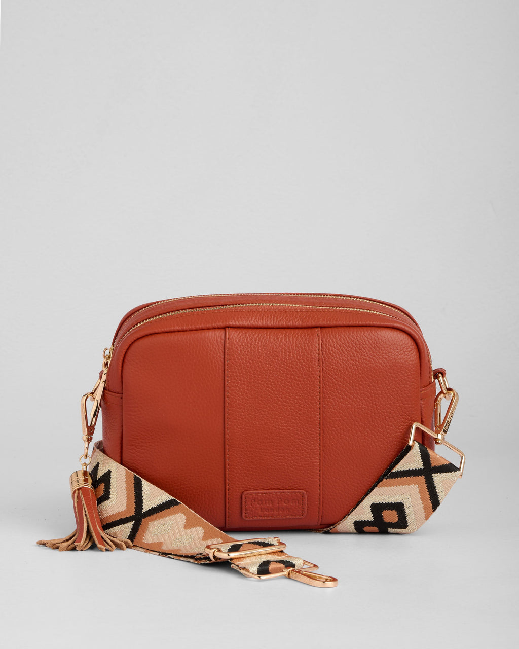 Pom Pom London City Duo Bag Burnt Orange