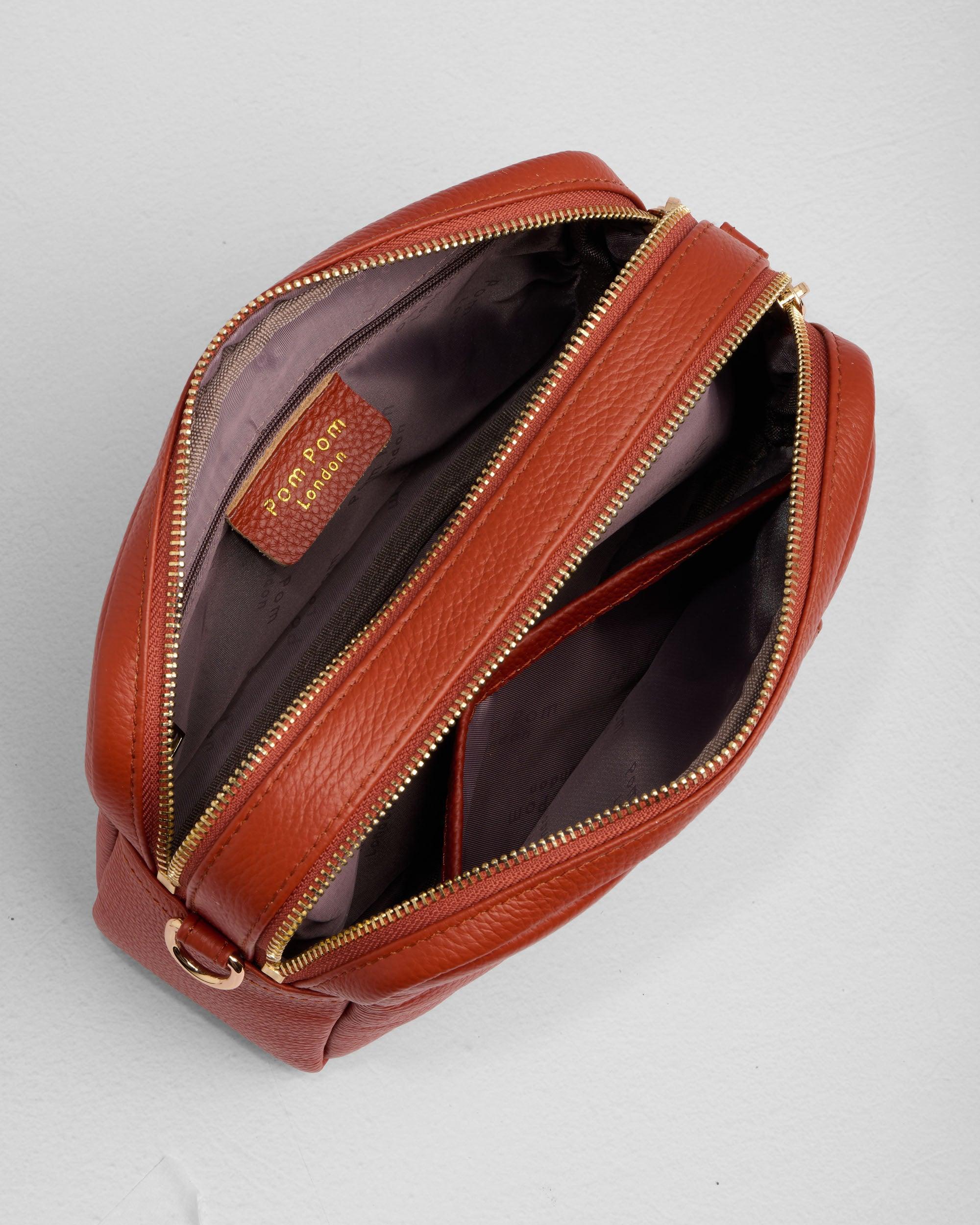 Pom Pom London City Duo Bag Burnt Orange