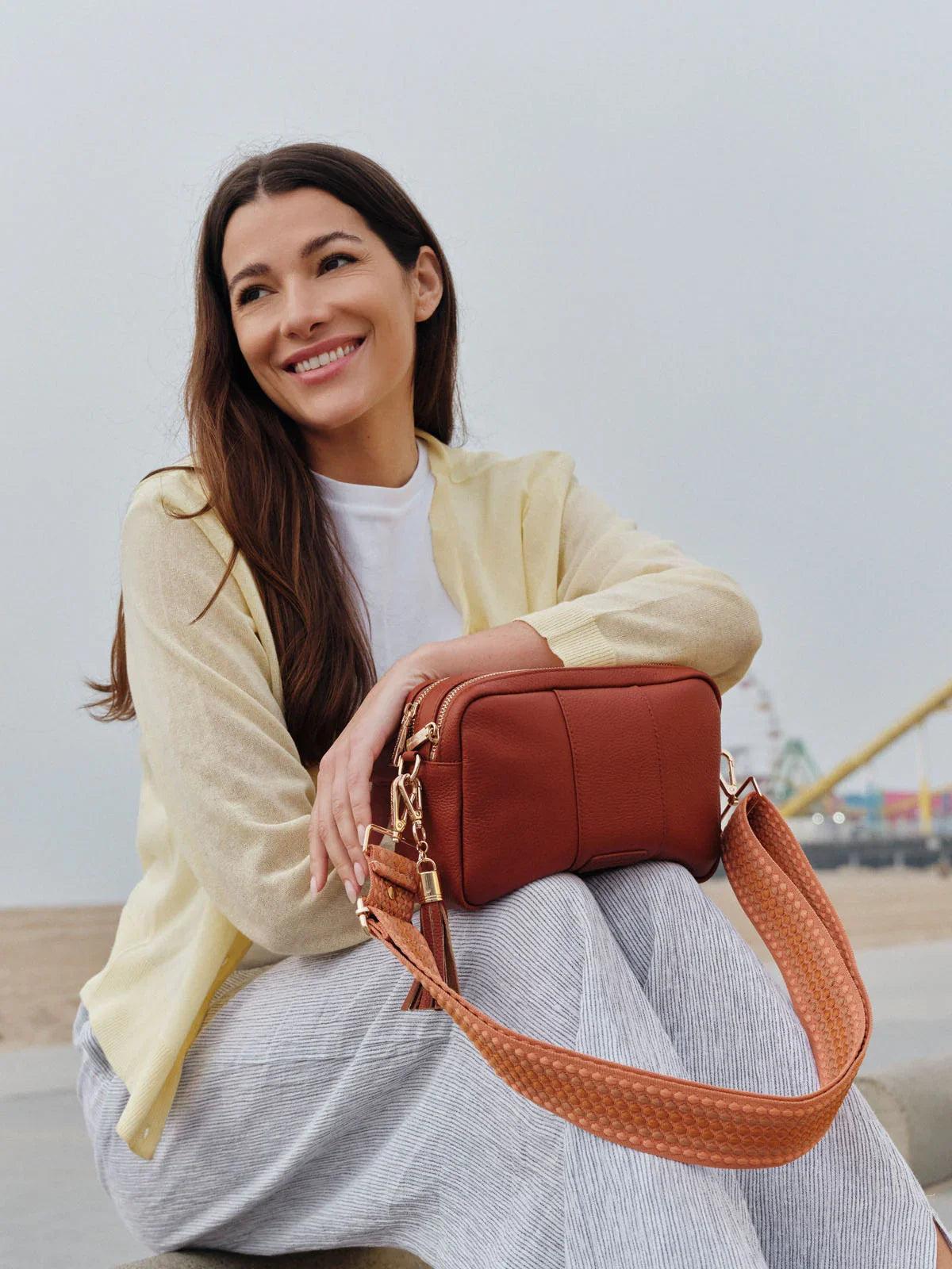 Pom Pom London City Duo Bag Burnt Orange
