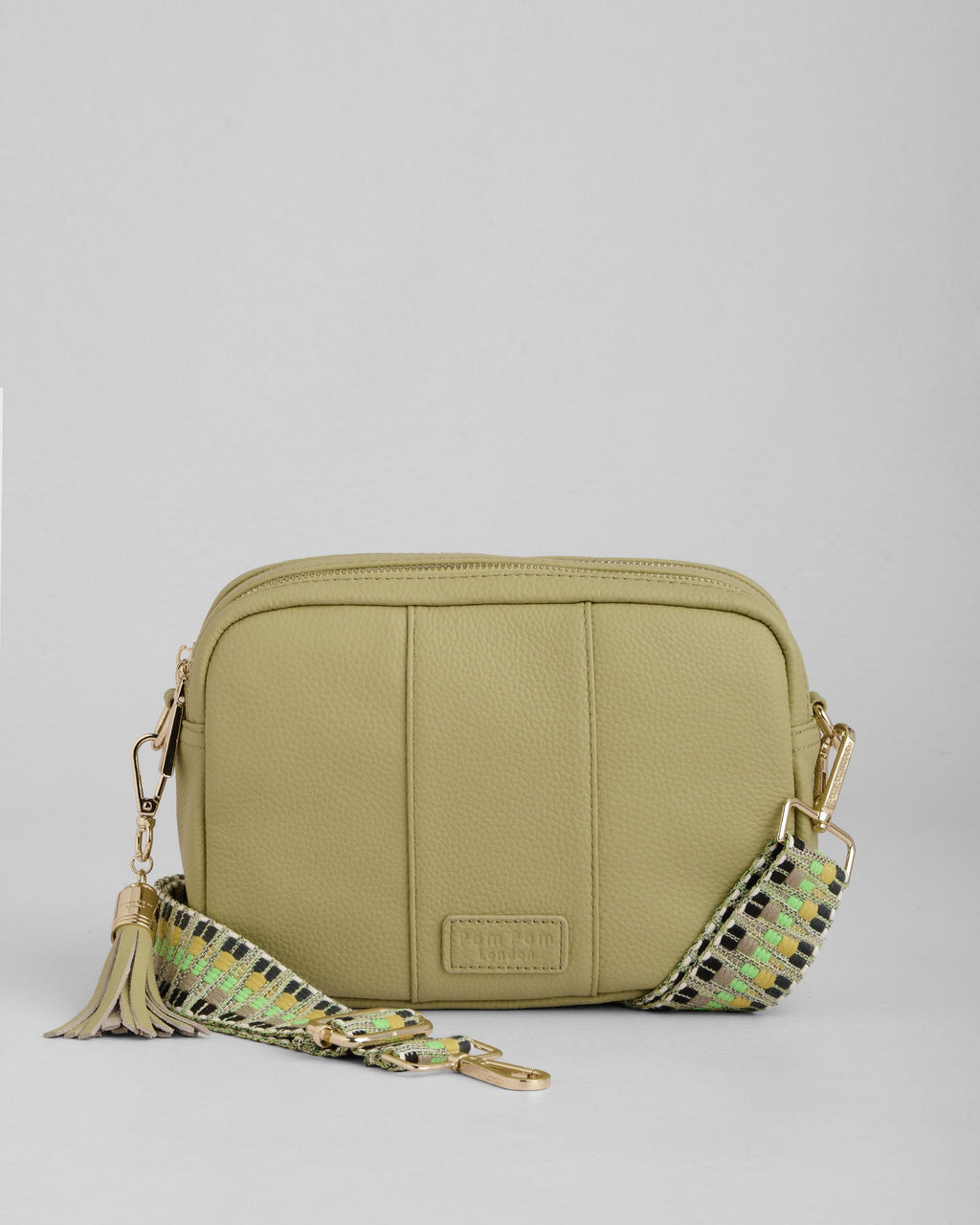 Pom Pom London City Duo Bag Pale Fern