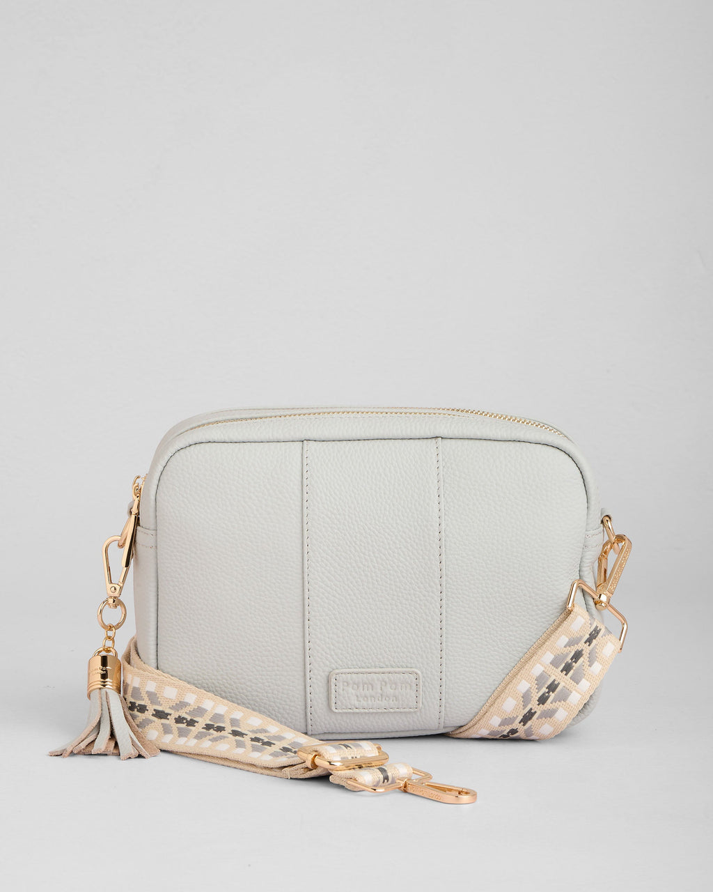Pom Pom London City Duo Bag Salt Grey