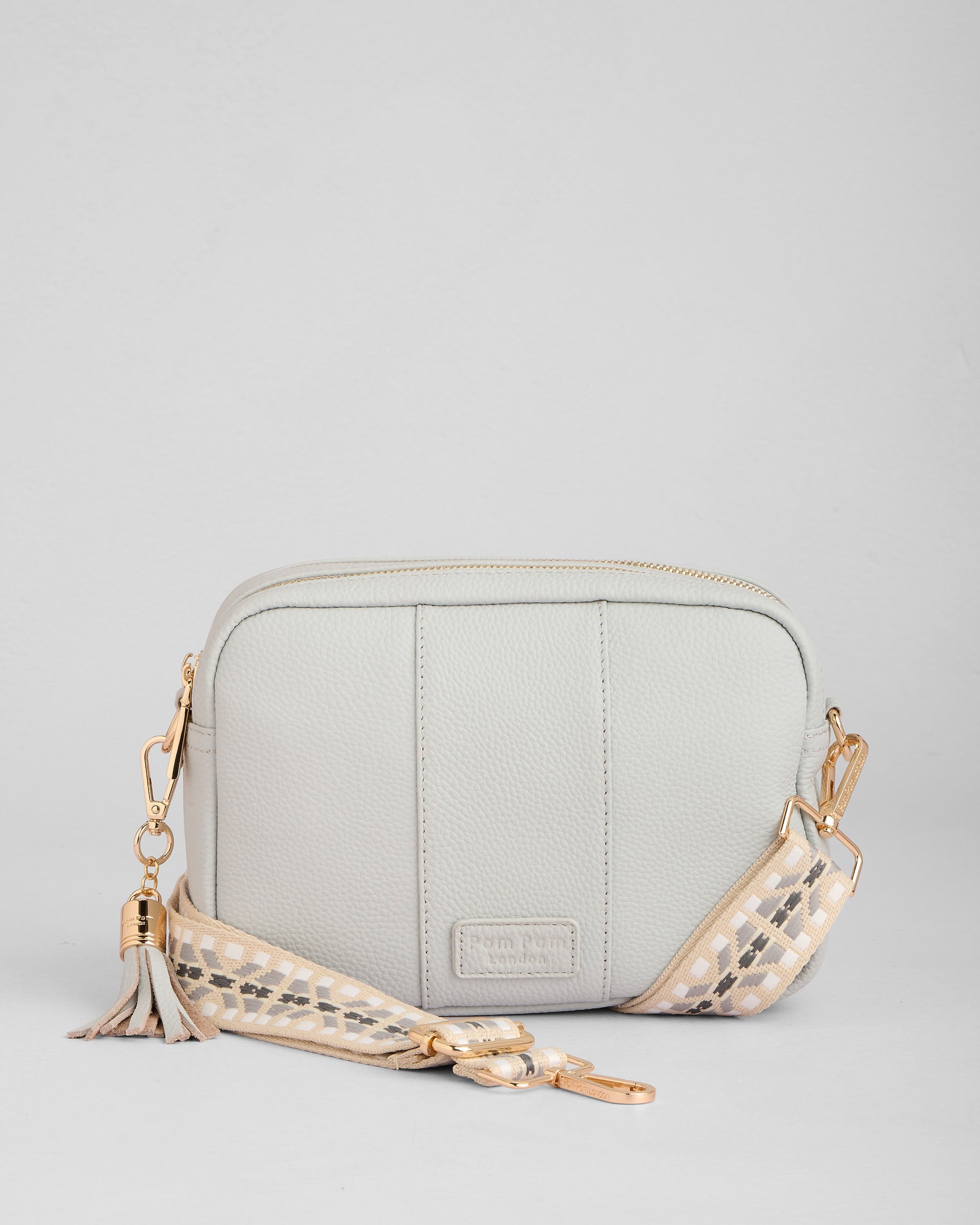 Pom Pom London City Duo Bag Salt Grey