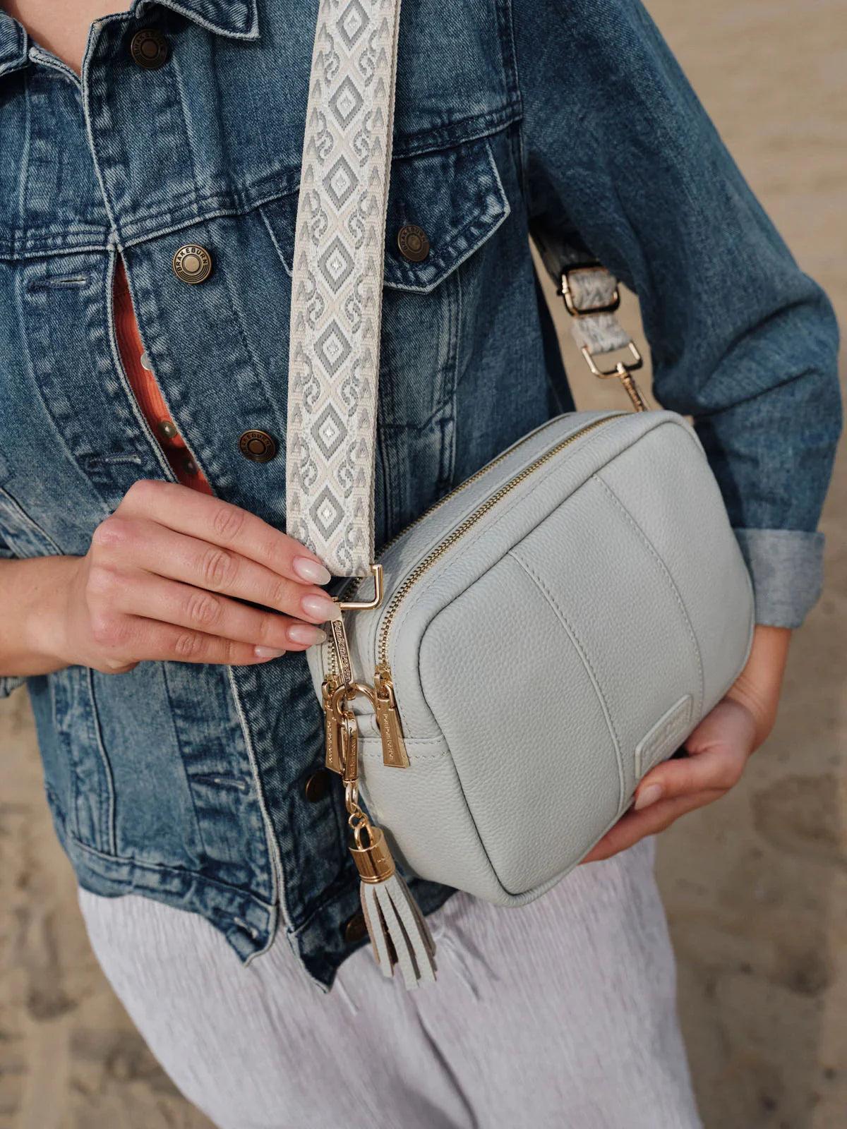 Pom Pom London City Duo Bag Salt Grey