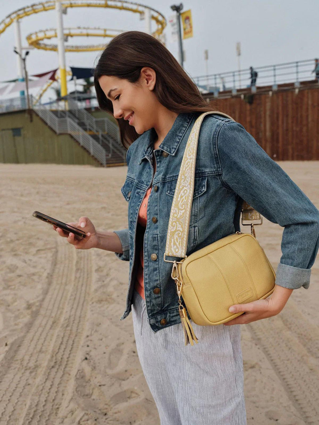 Pom Pom London City Duo Bag Straw