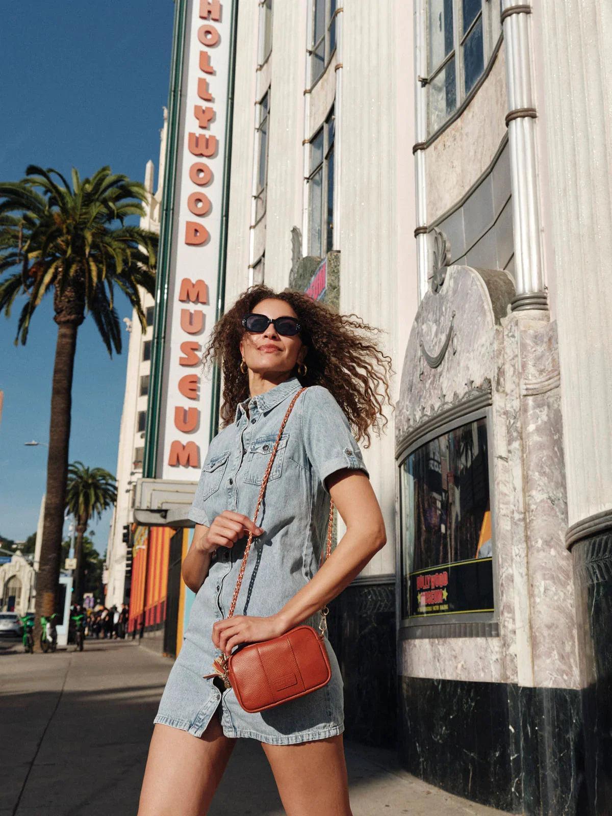 Pom Pom London City MINI Bag Burnt Orange