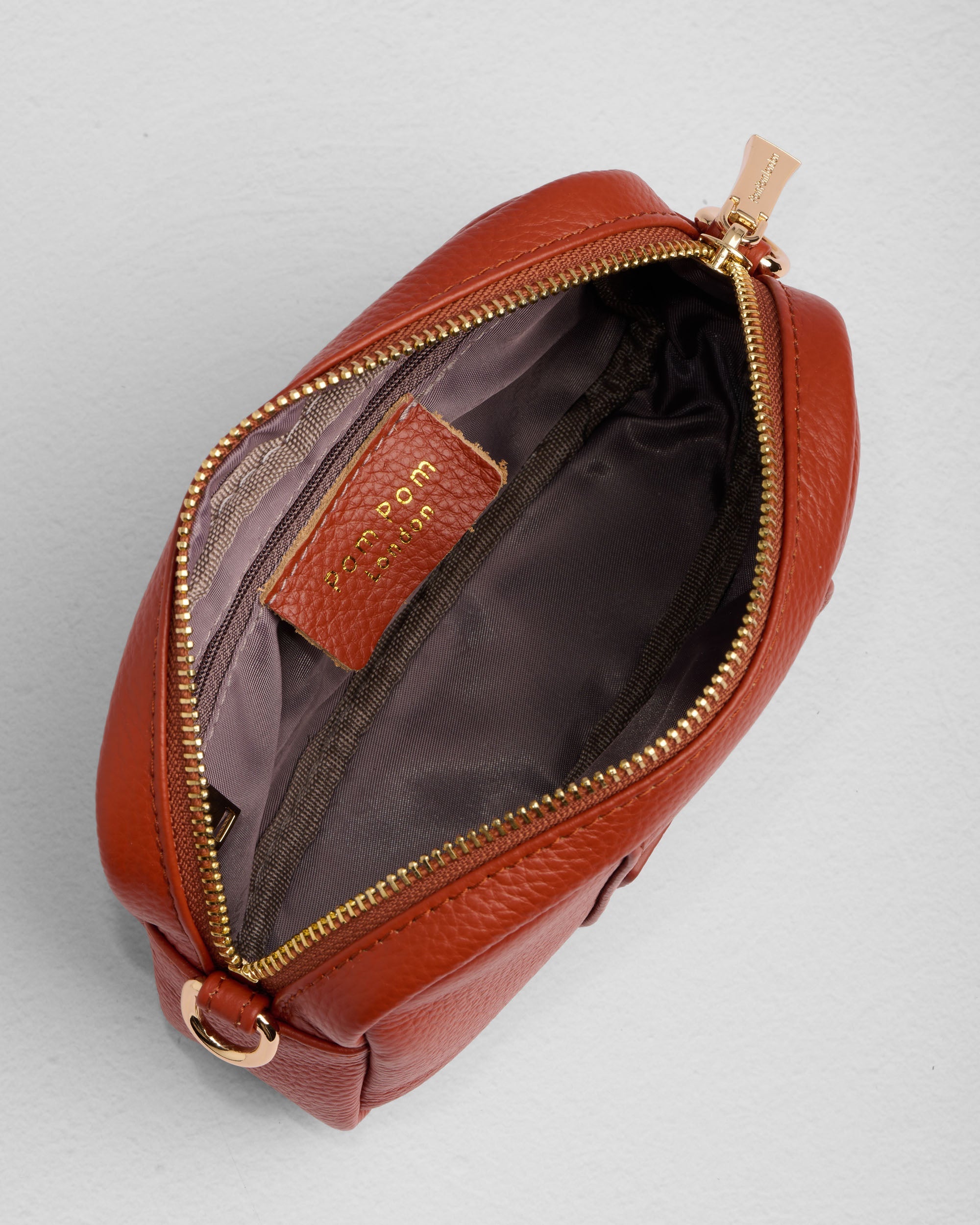 Pom Pom London City MINI Bag Burnt Orange