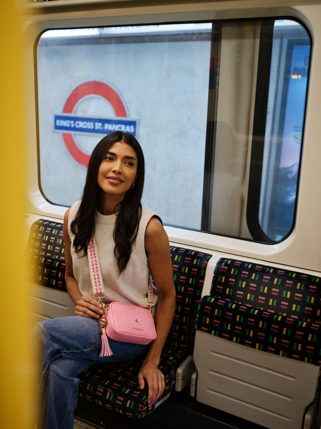 Pom Pom London City MINI Bag Hammersmith & City Line Pink