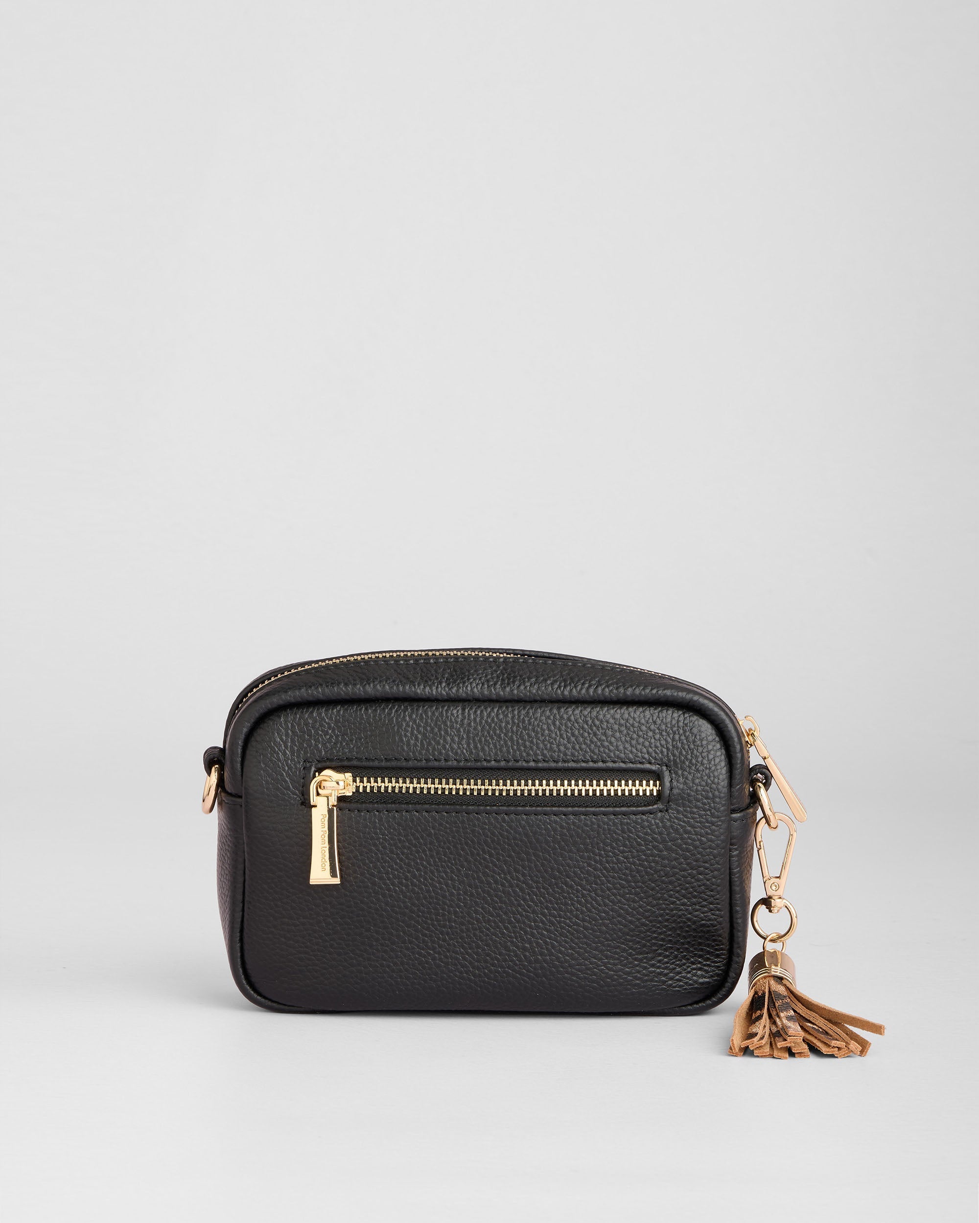 Pom Pom London City MINI Bag Leopard Print Black
