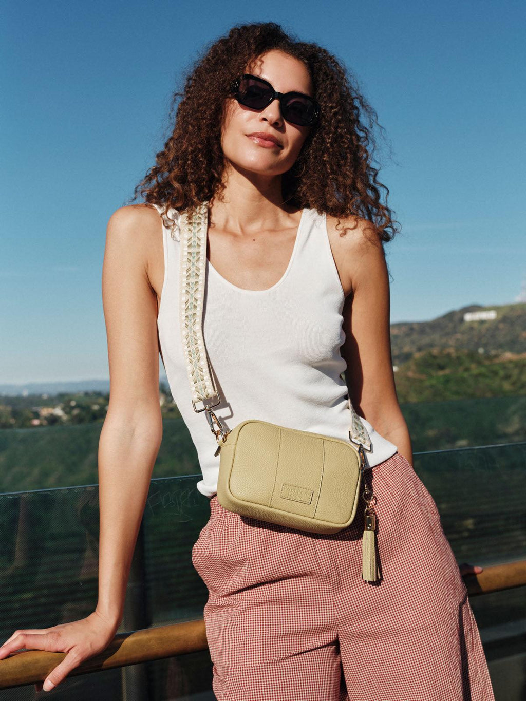 Pom Pom London City MINI Bag Pale Fern