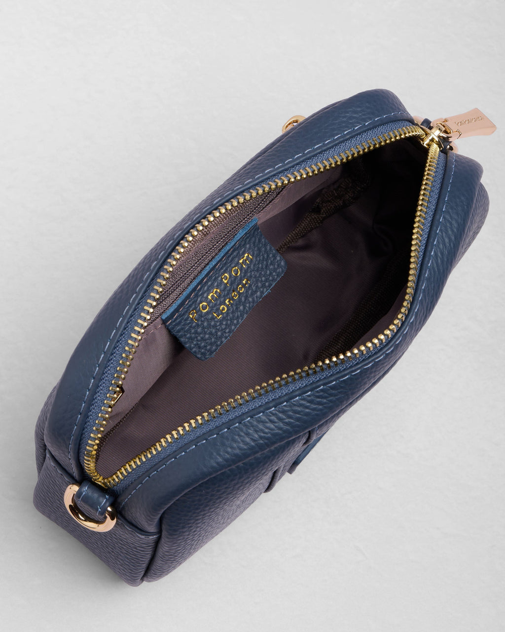 Pom Pom London City MINI Bag Slate Blue