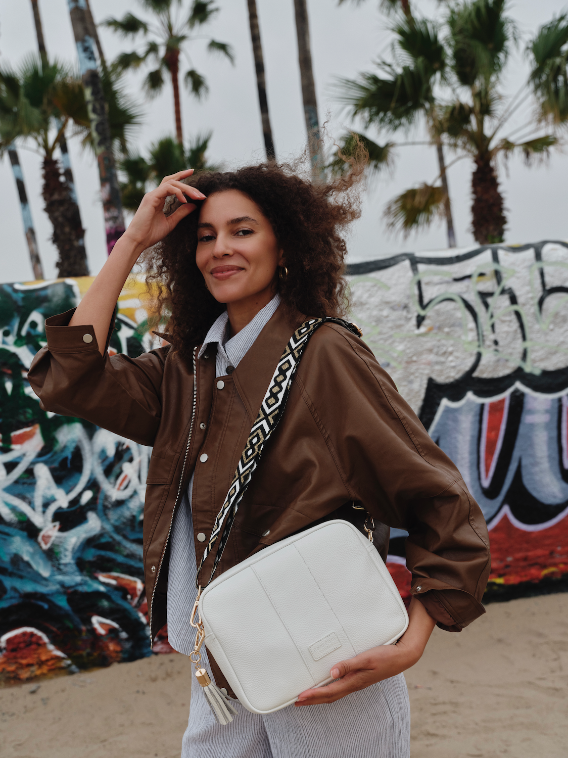 Pom Pom London City Plus Bag Bright White