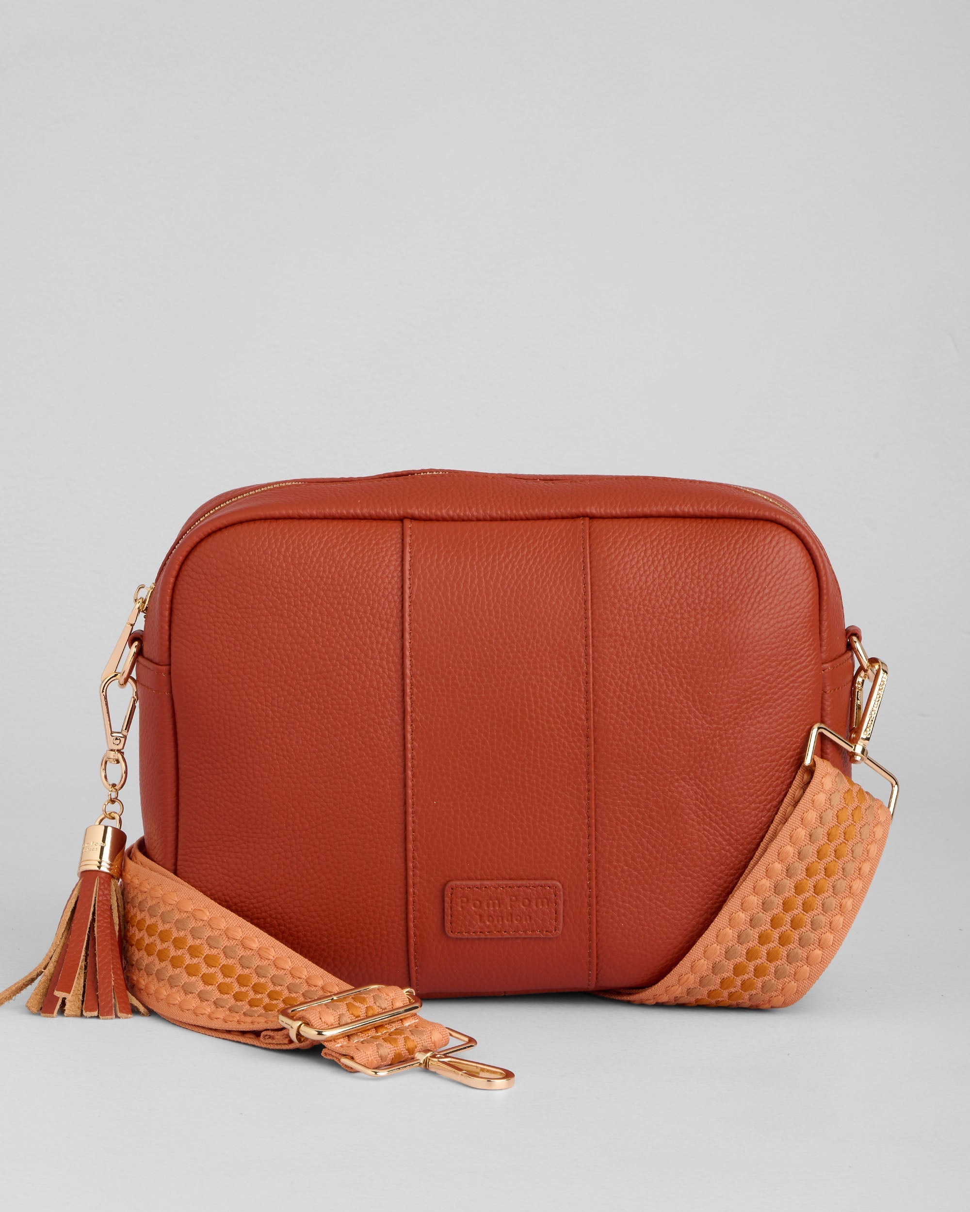 Pom Pom London City Plus Bag Burnt Orange