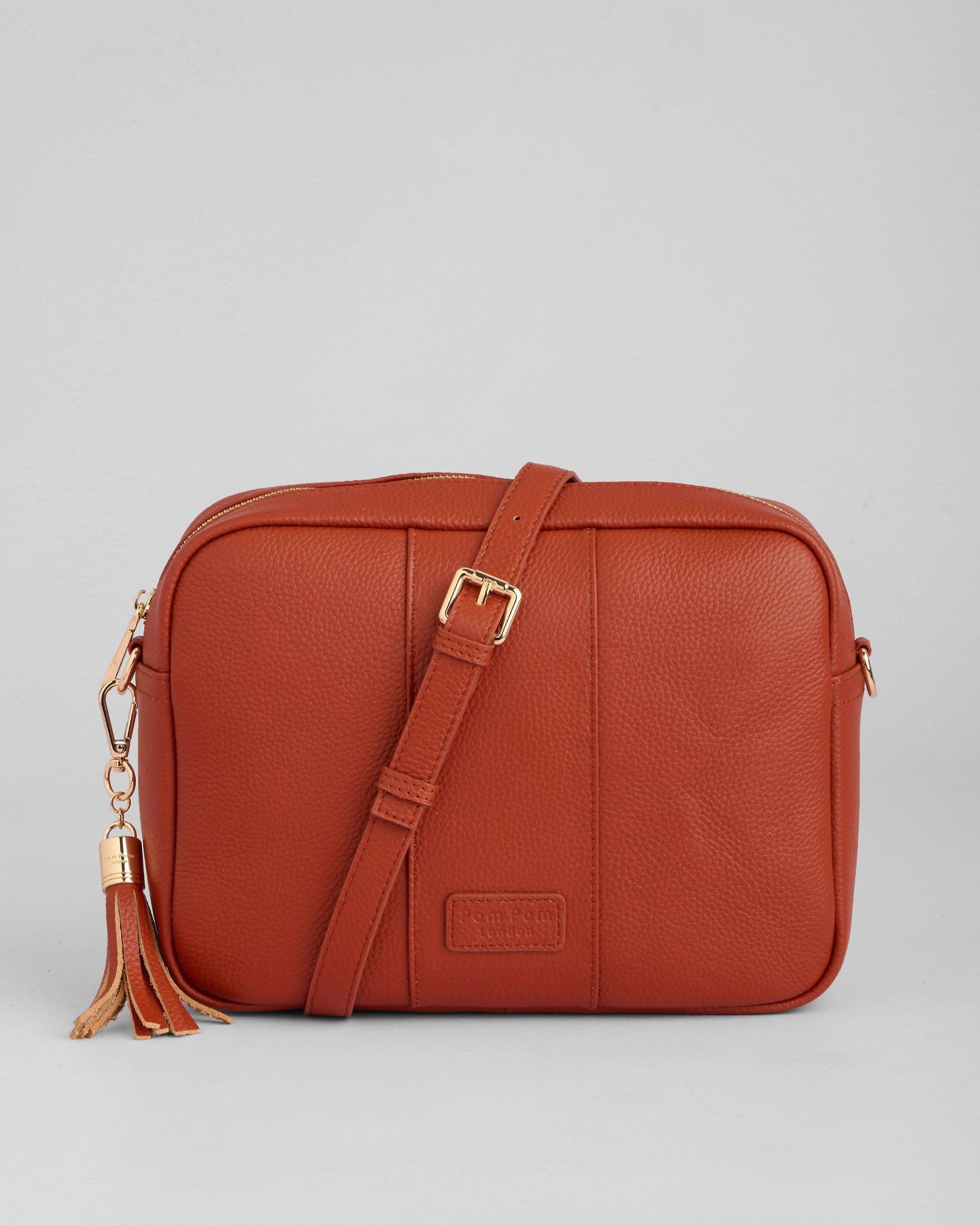 Pom Pom London City Plus Bag Burnt Orange