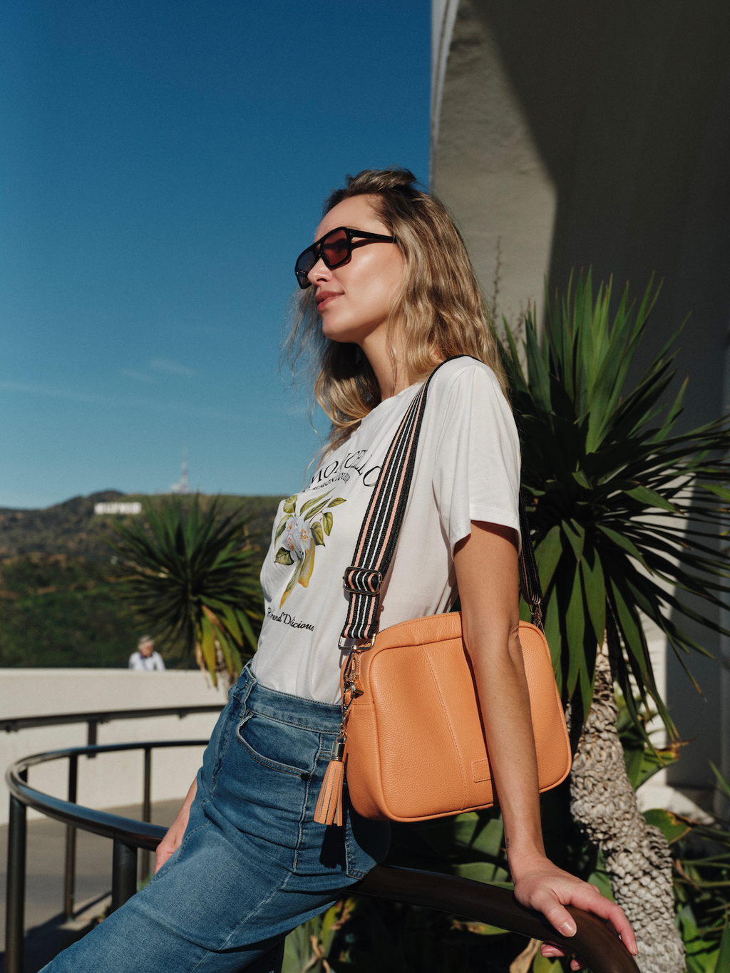 Pom Pom London City Plus Bag Mango Tango