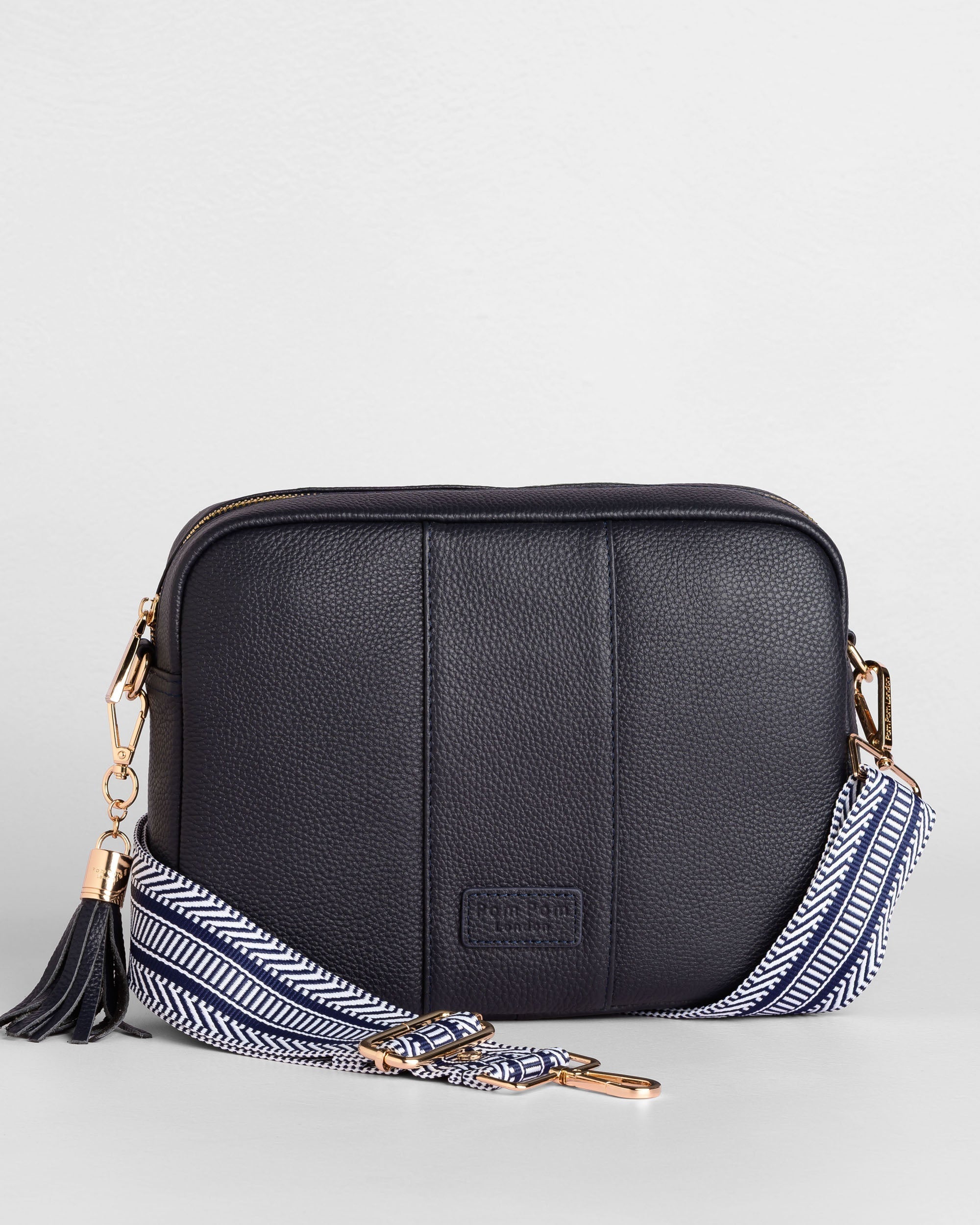 Pom Pom London City Plus Bag Navy