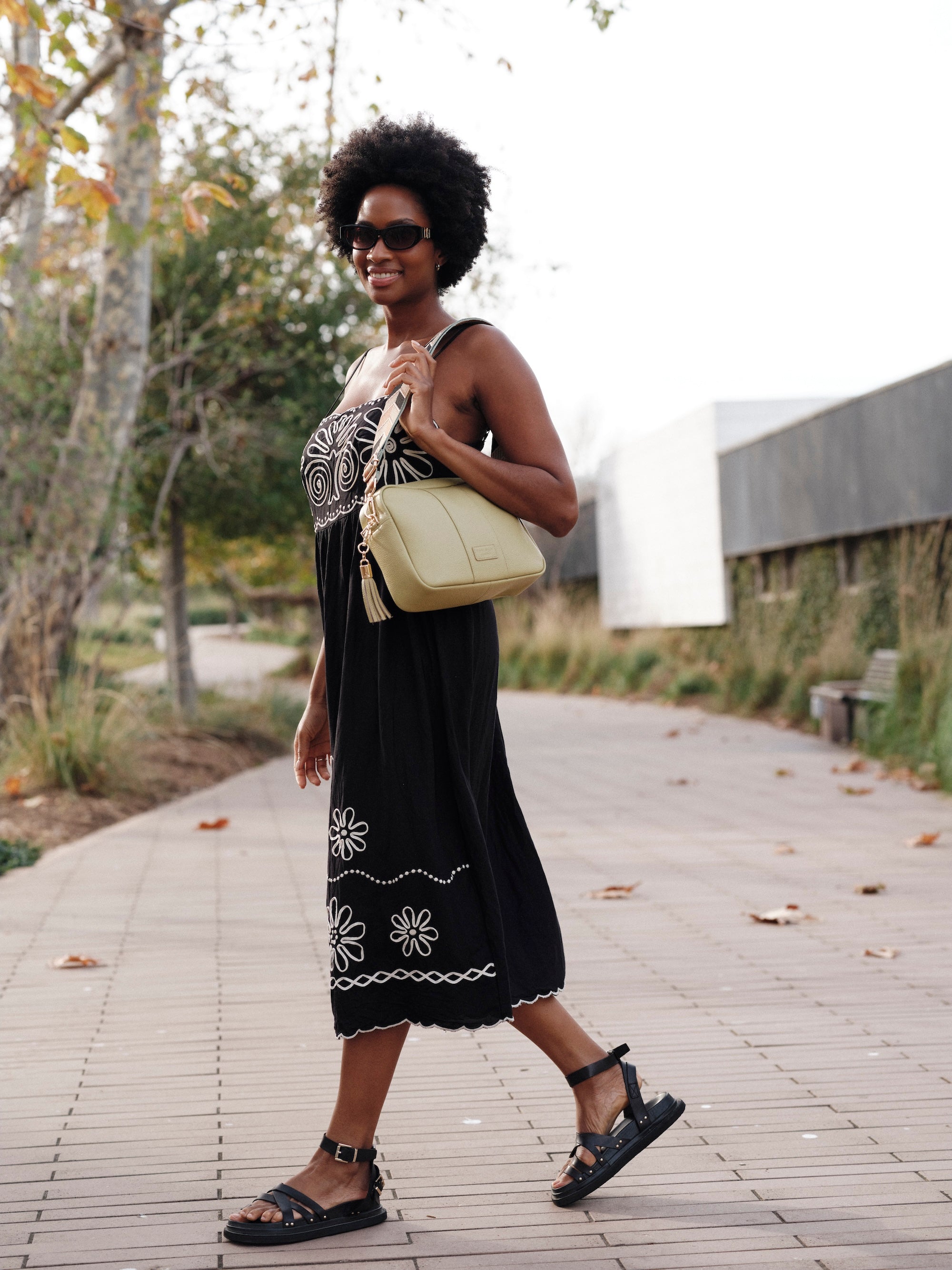 Pom Pom London City Plus Bag Pale Fern
