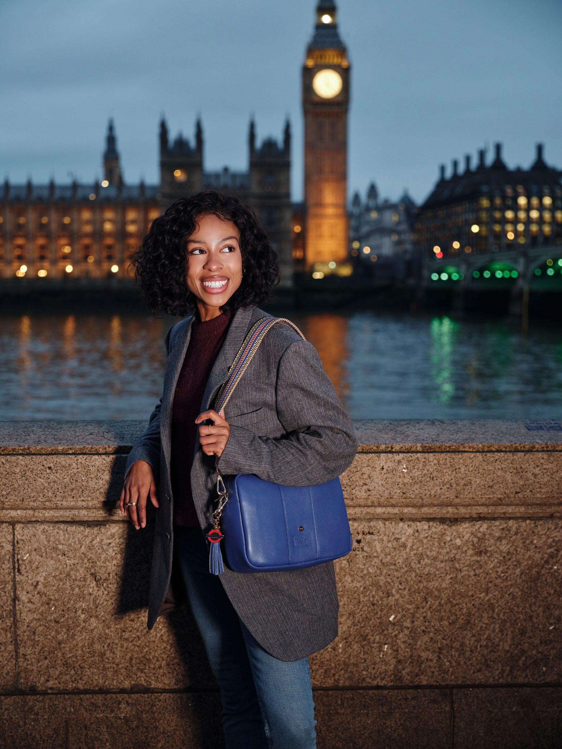 Pom Pom London City Plus Bag Piccadilly Line Blue