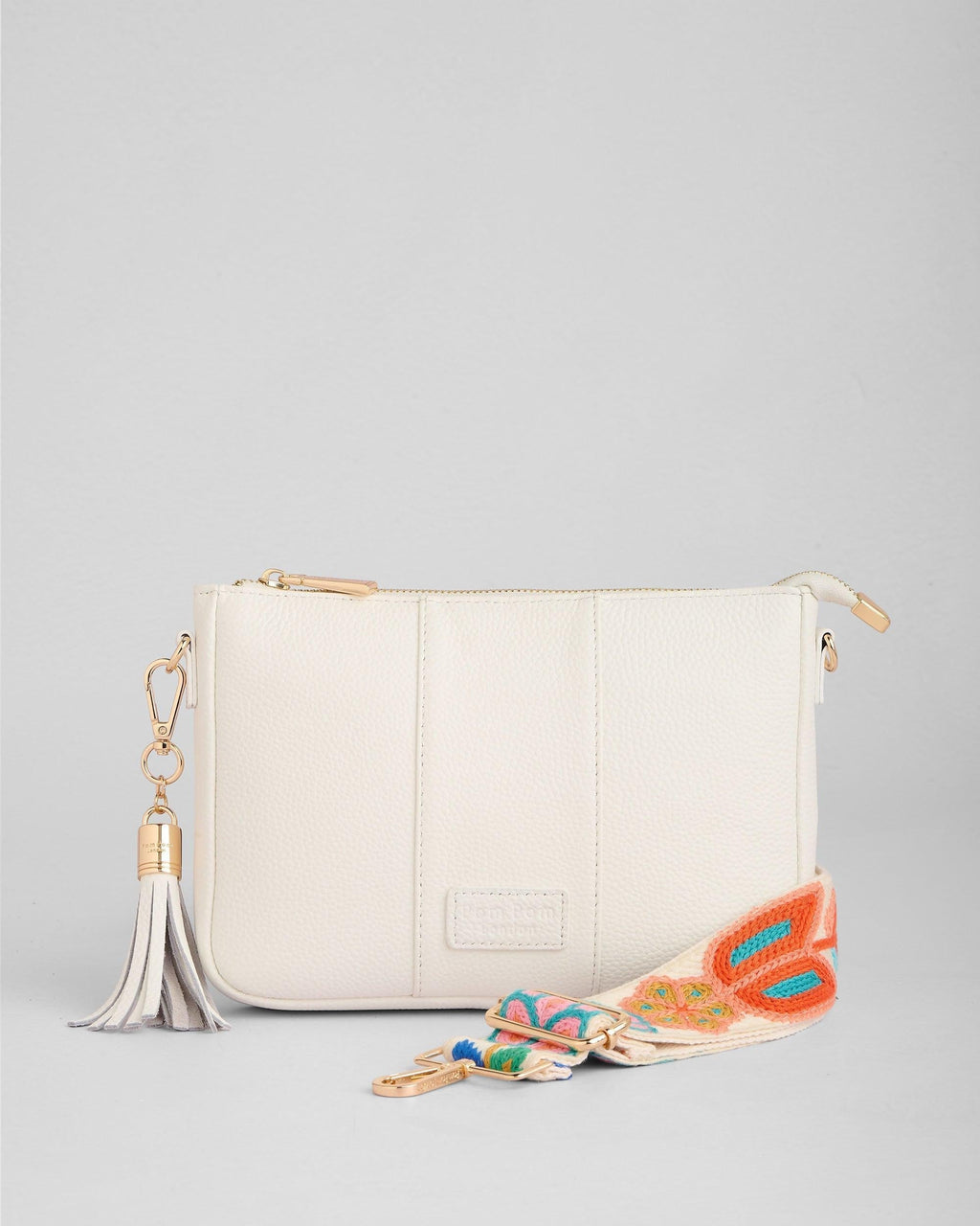 Pom Pom London City Slim Bag Bright White