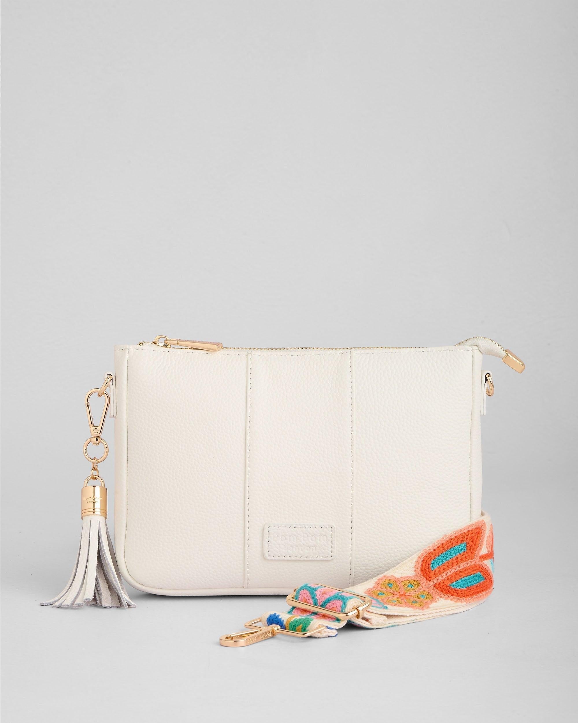 Pom Pom London City Slim Bag Bright White