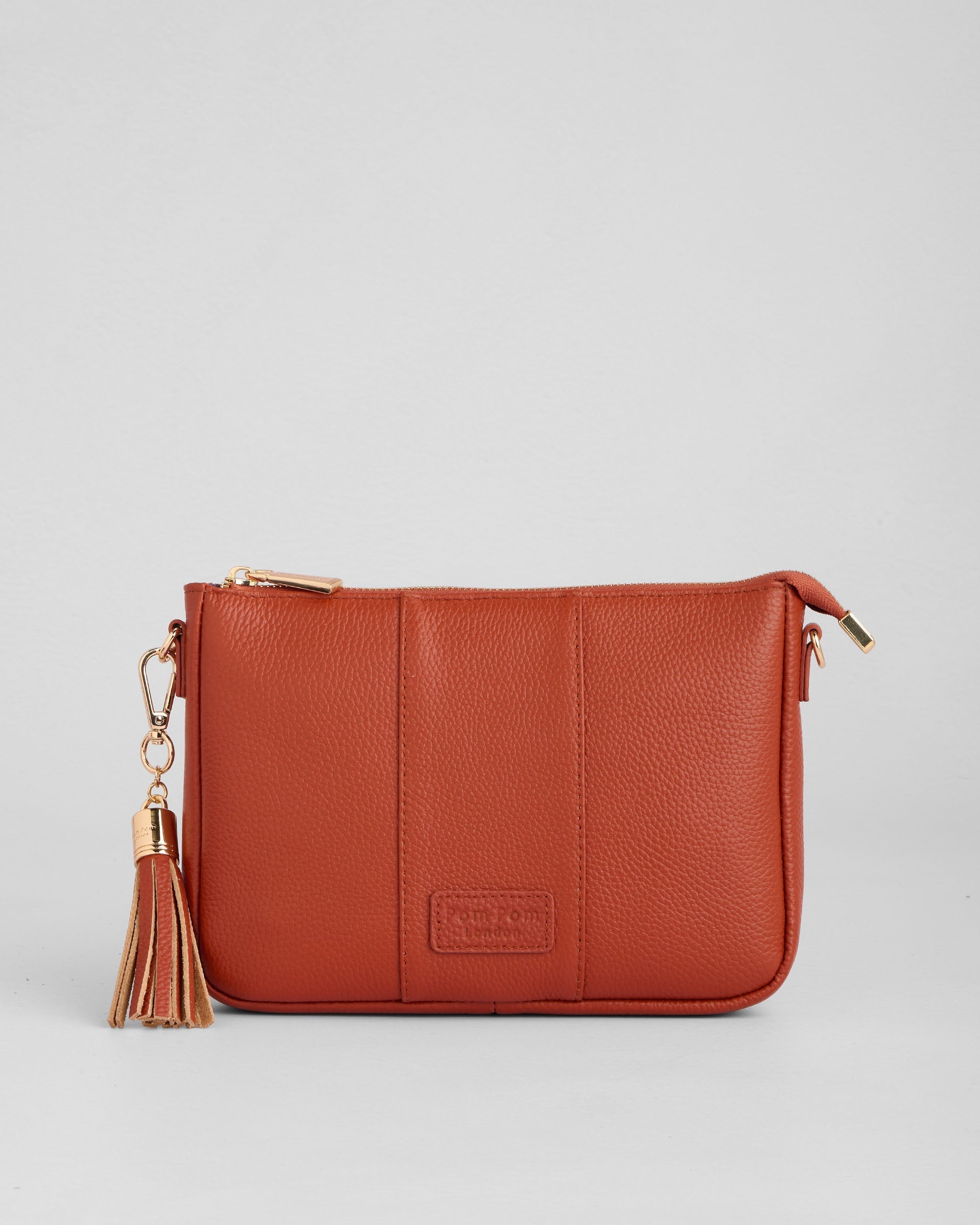 Pom Pom London City Slim Bag Burnt Orange