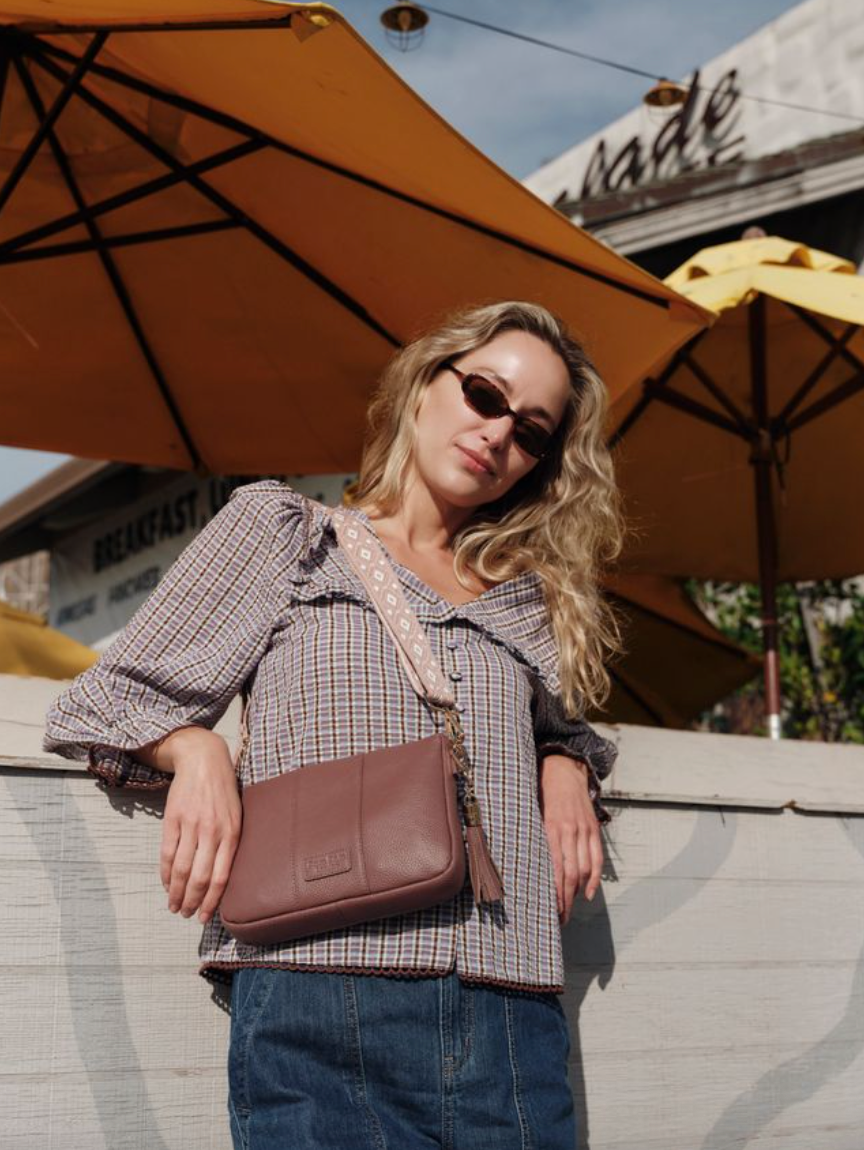 Pom Pom London City Slim Bag Dusky Orchid