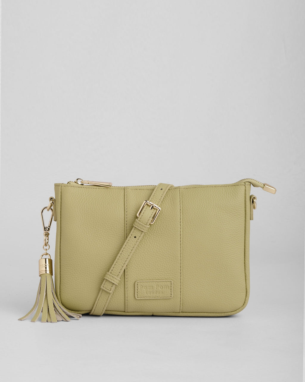Pom Pom London City Slim Bag Pale Fern