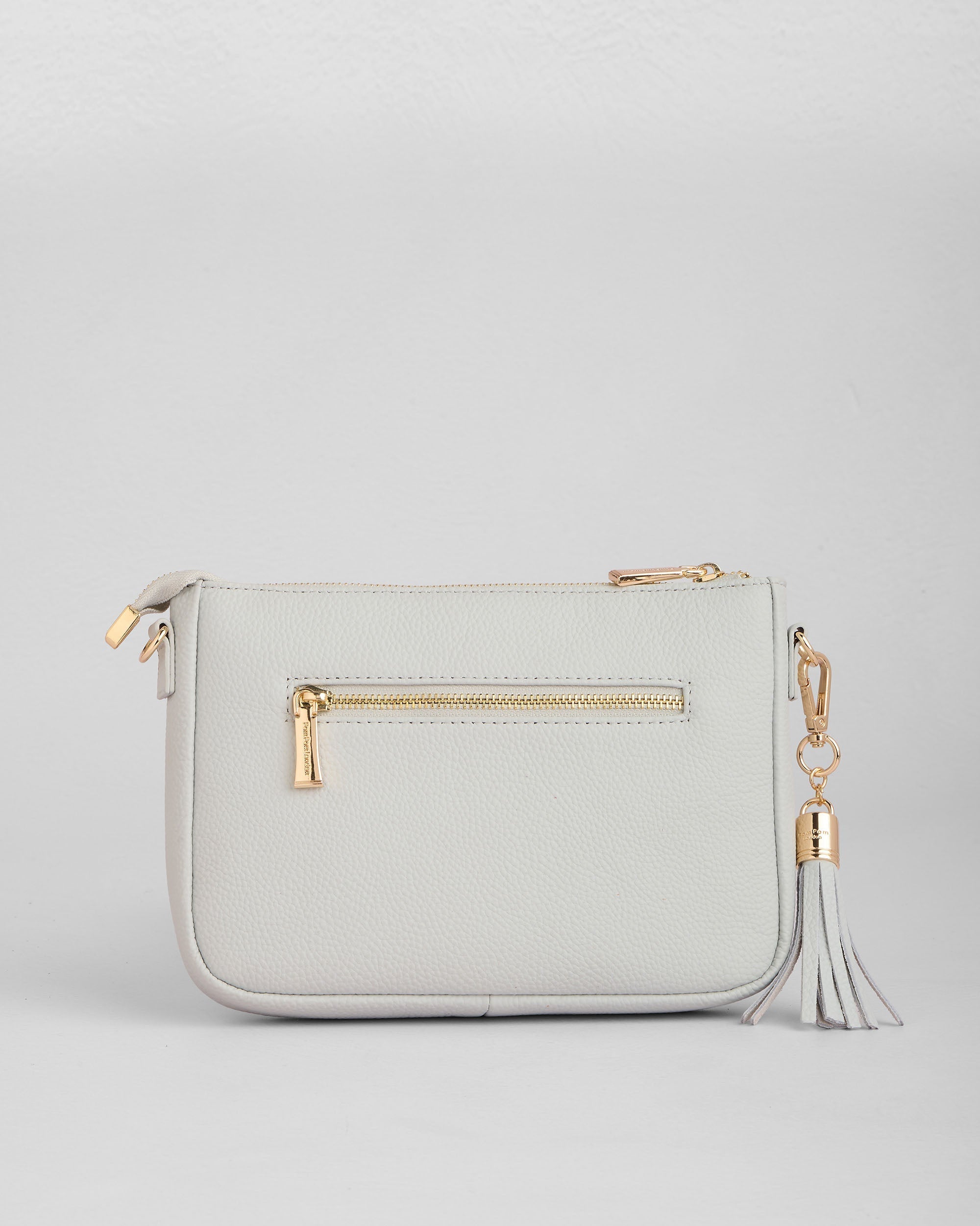 Pom Pom London City Slim Bag Salt Grey