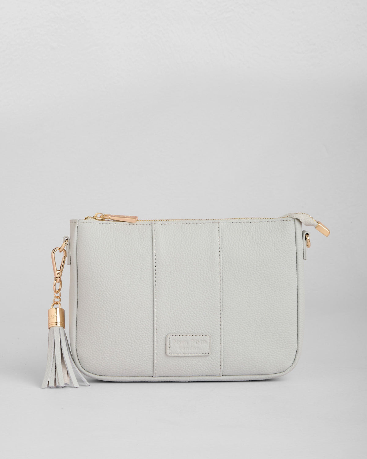 Pom Pom London City Slim Bag Salt Grey