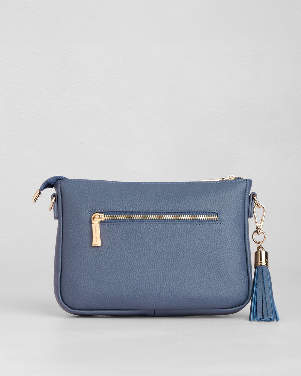 Pom Pom London City Slim Bag Slate Blue