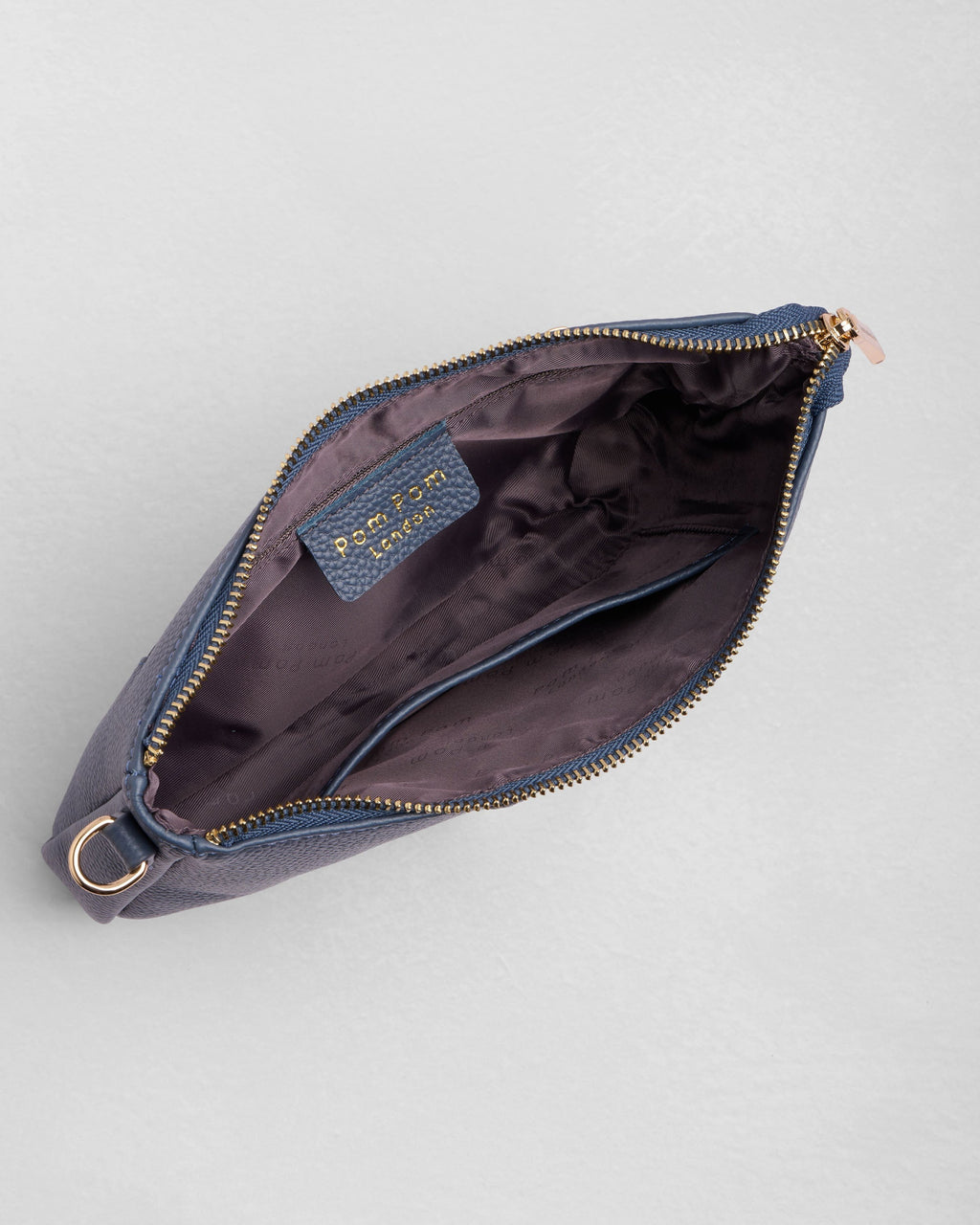 Pom Pom London City Slim Bag Slate Blue