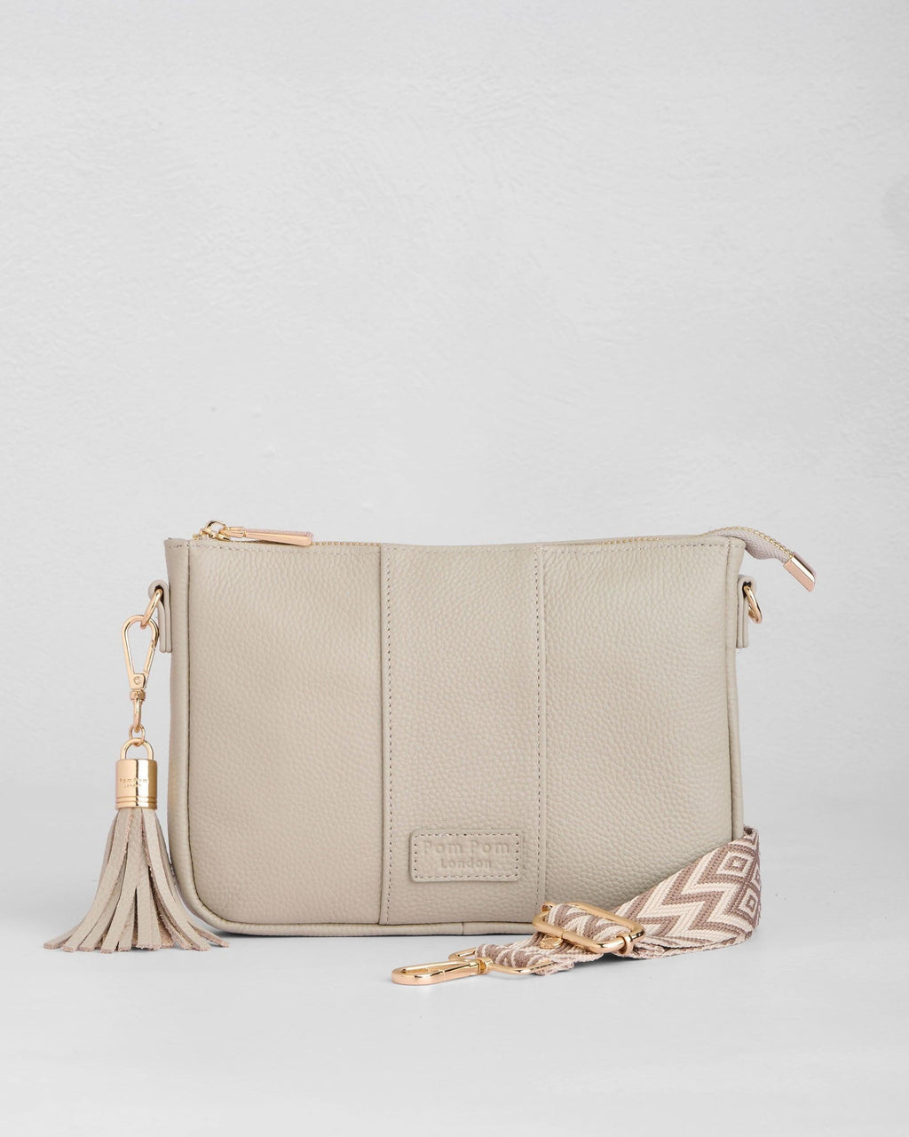 Pom Pom London City Slim Bag Stone