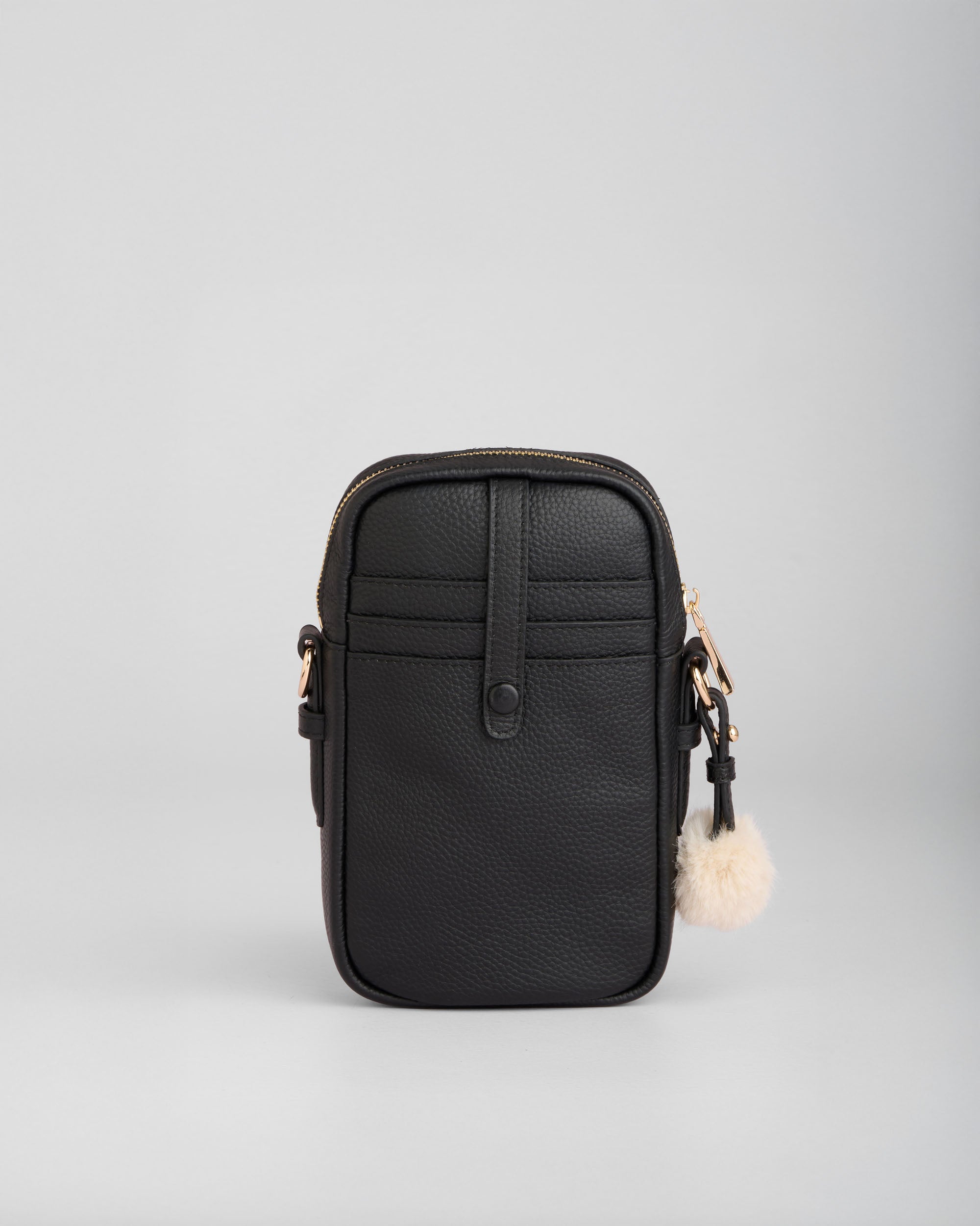 Pom Pom London Eaton Phone Bag Black