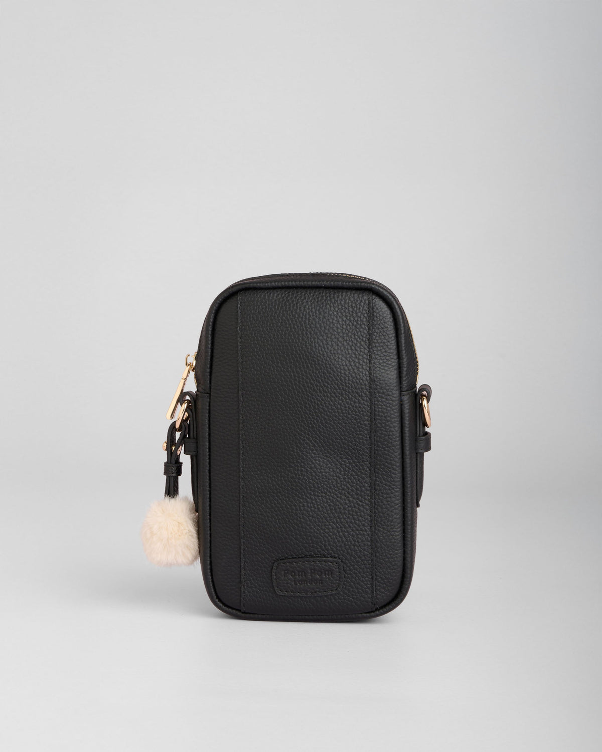 Pom Pom London Eaton Phone Bag Black