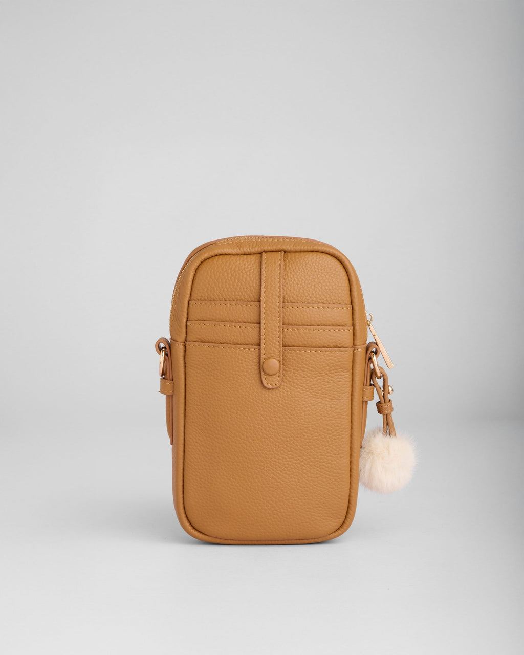 Pom Pom London Eaton Phone Bag Maple & Stone