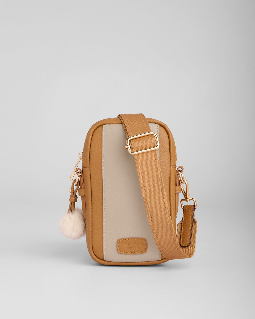 Pom Pom London Eaton Phone Bag Maple & Stone