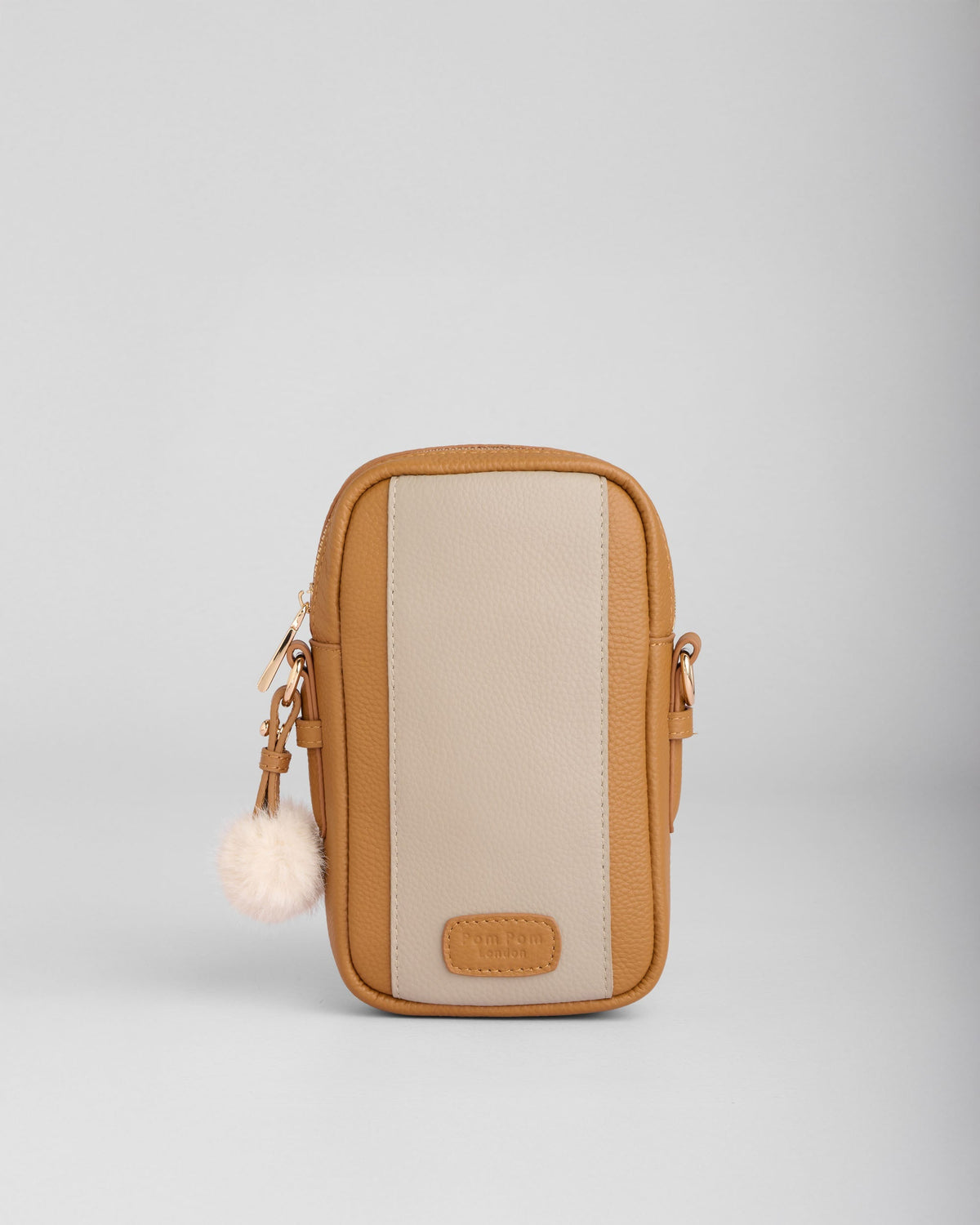Pom Pom London Eaton Phone Bag Maple & Stone