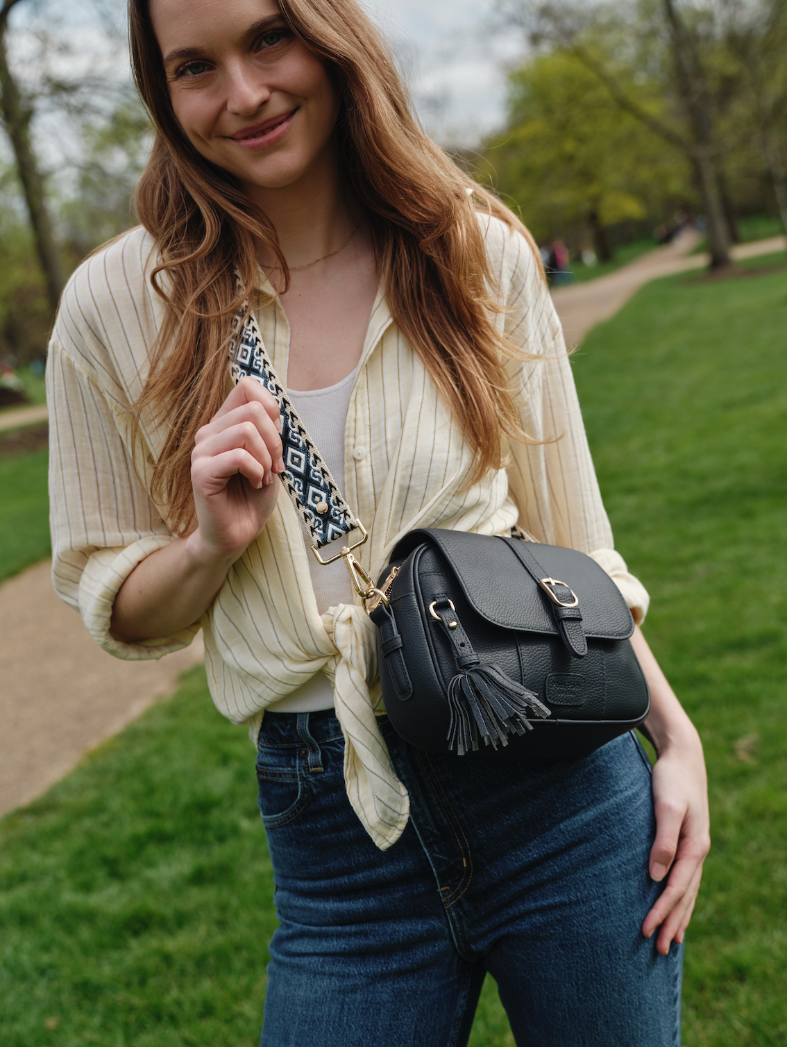 Pom Pom London Finsbury Bag Navy