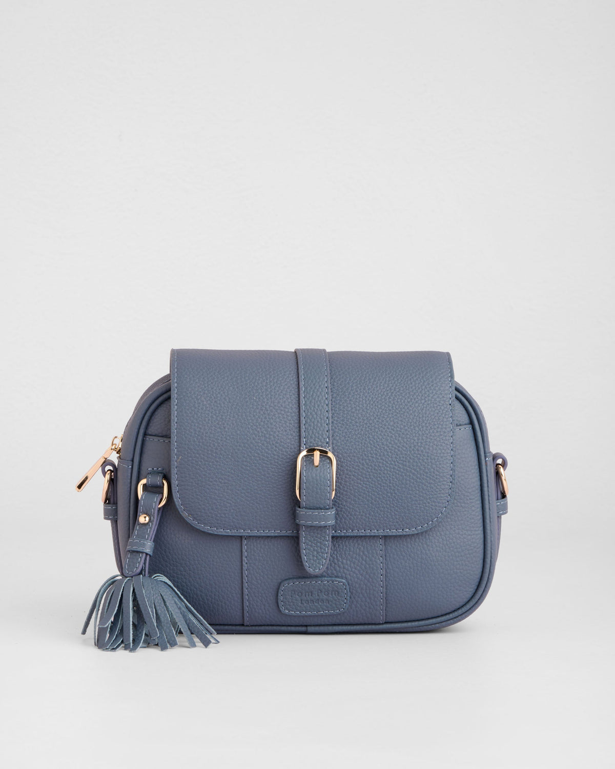 Pom Pom London Finsbury Bag Slate Blue