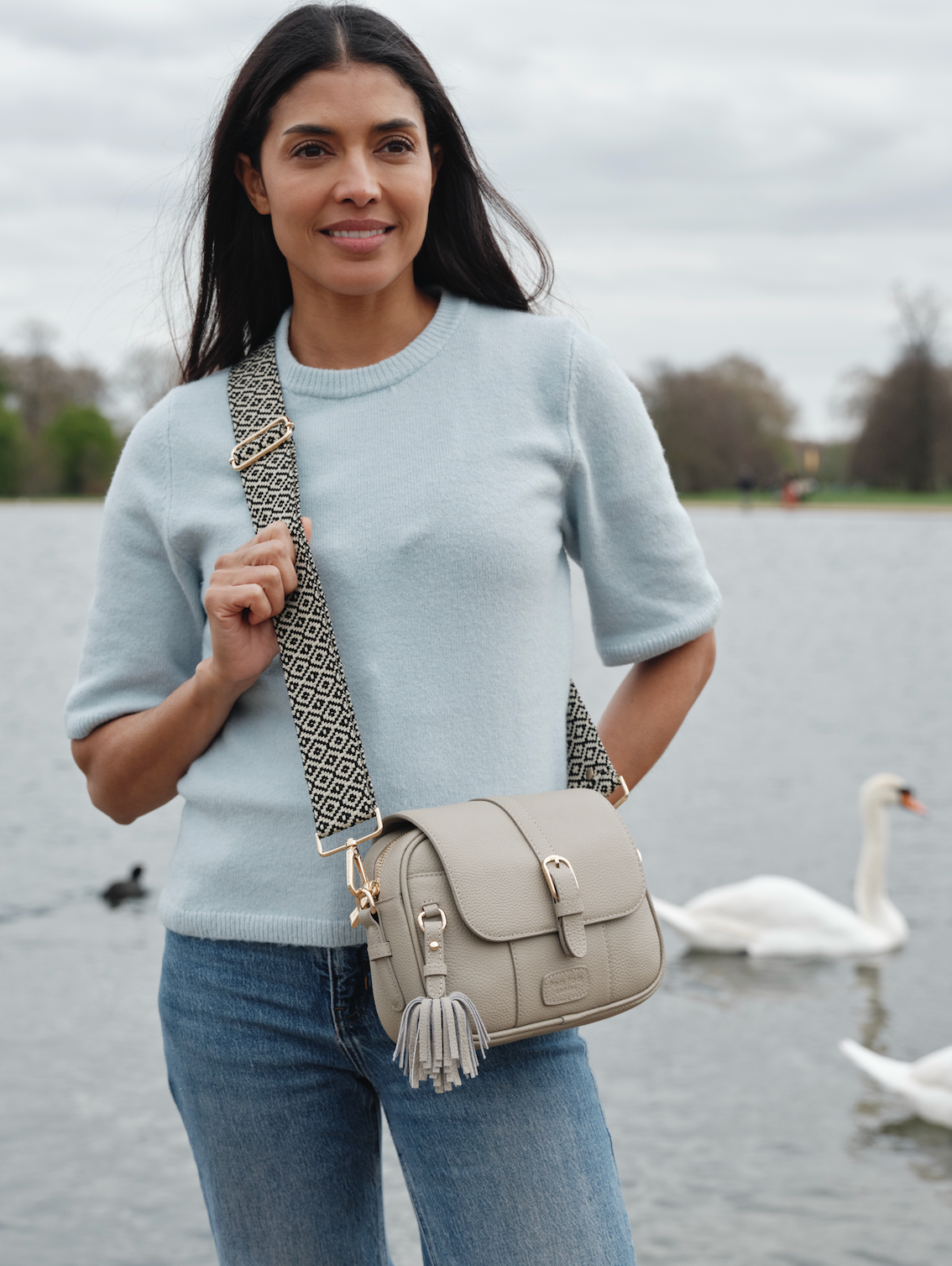 Pom Pom London Finsbury Bag Stone